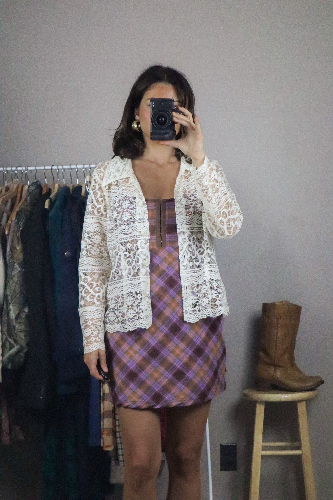 Vintage x Lace Blouse (XS/S)
