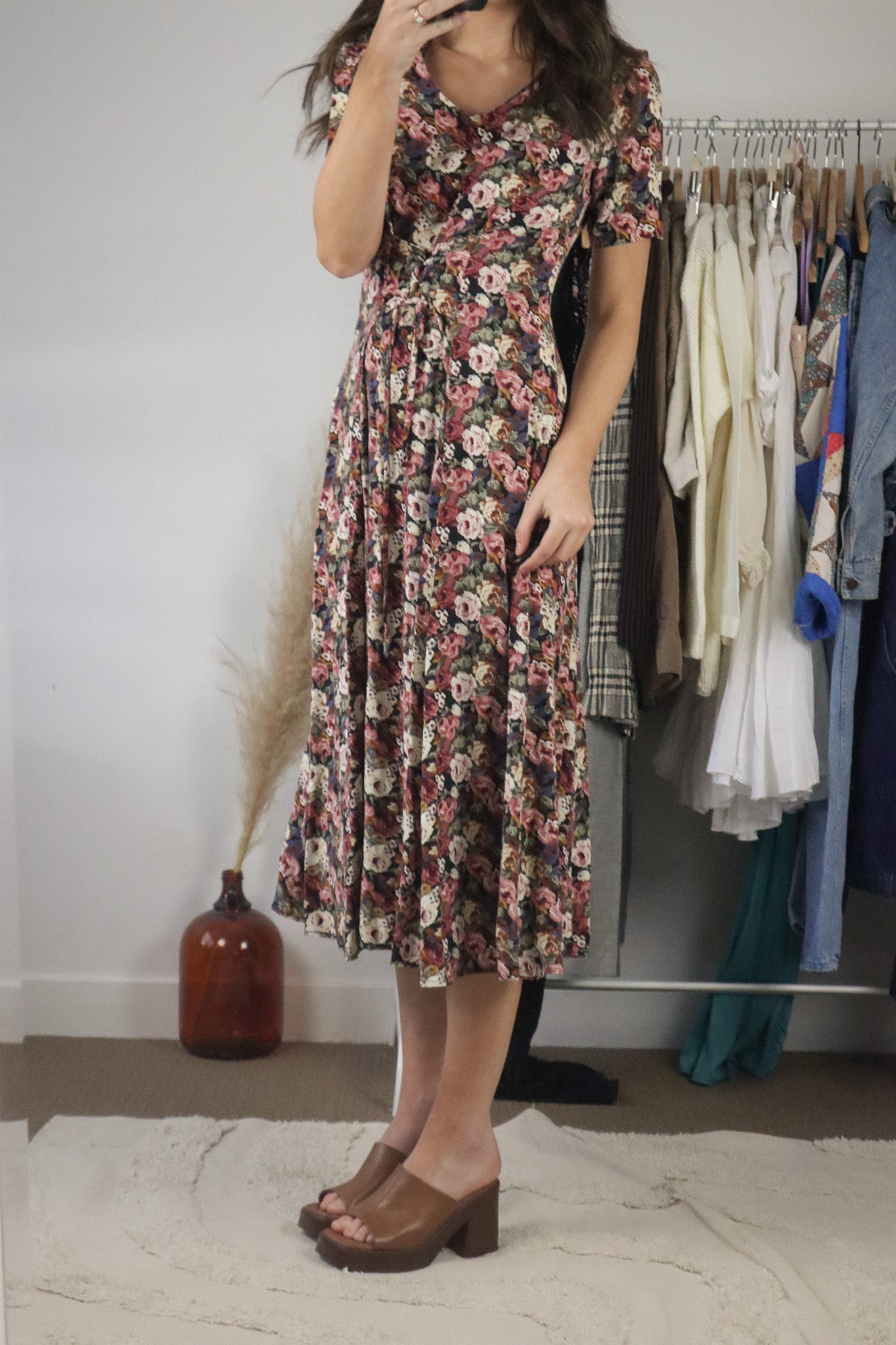 Made in Canada x Vintage x Floral Maxi Dress (S)