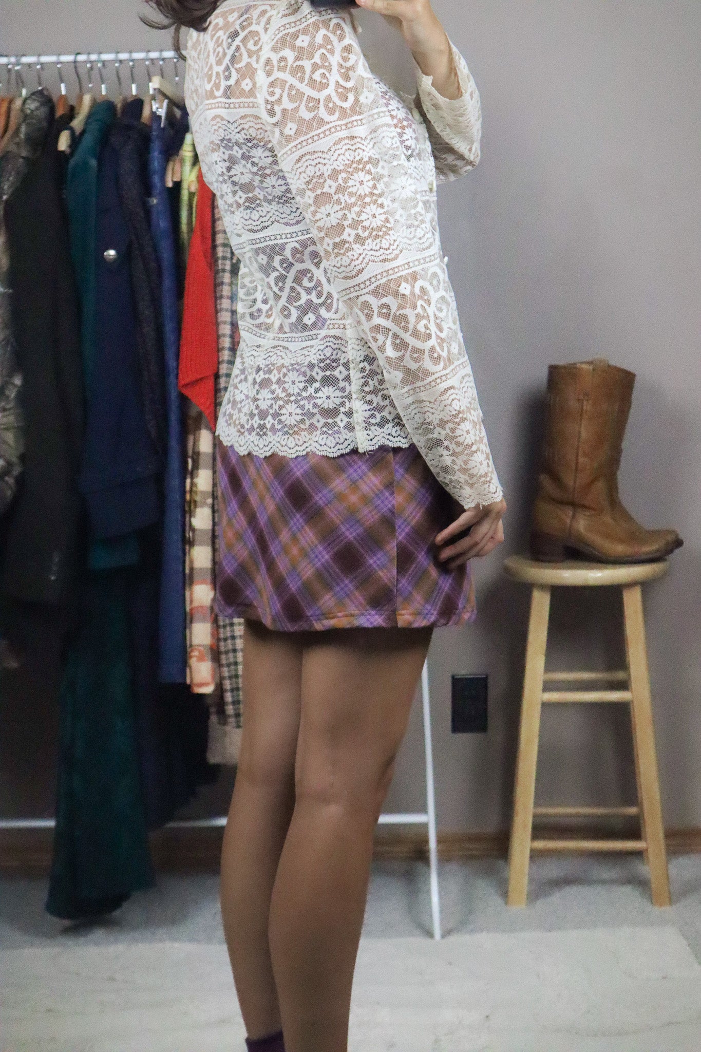 Vintage x Lace Blouse (XS/S)