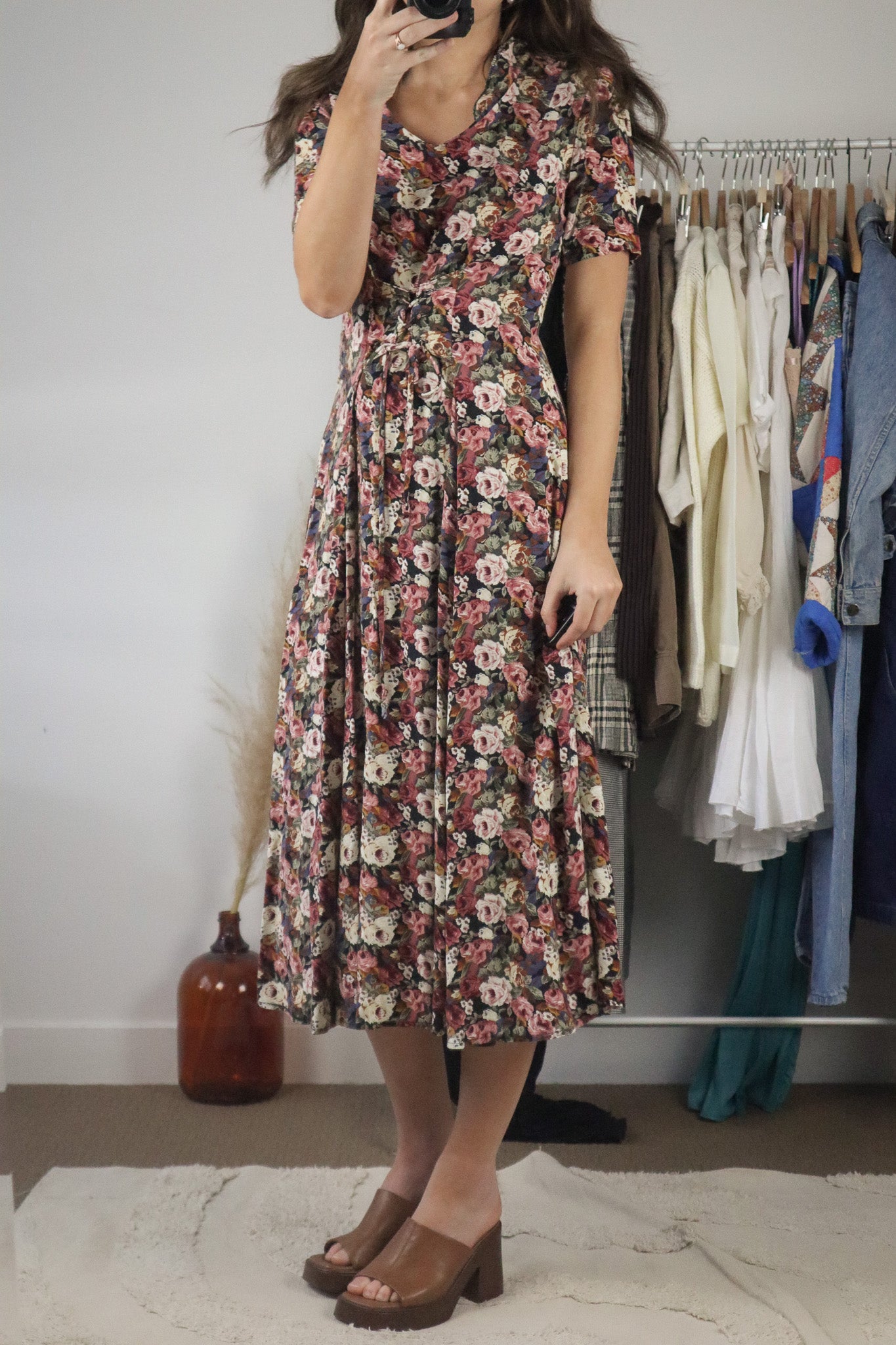 Made in Canada x Vintage x Floral Maxi Dress (S)