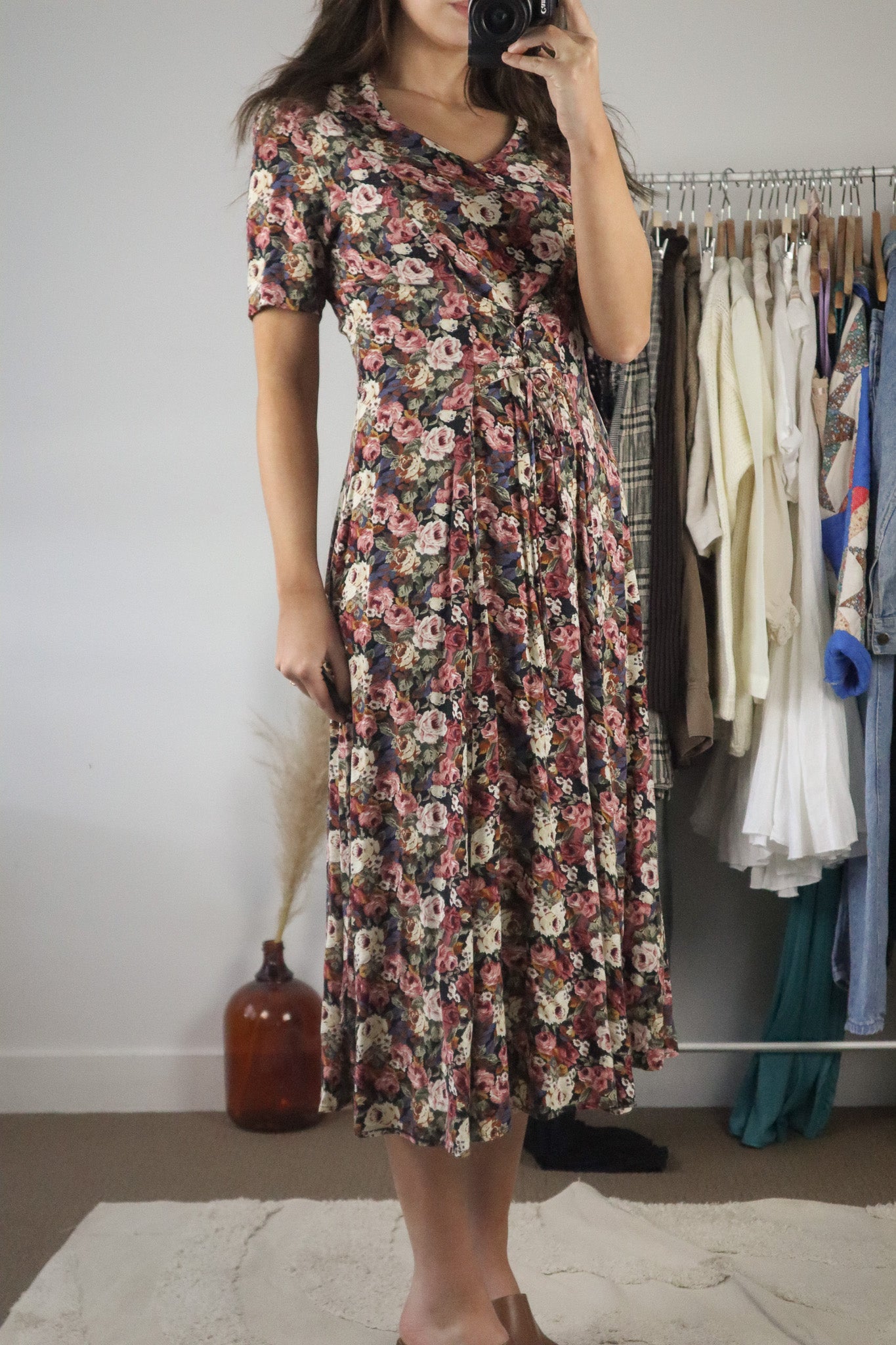 Made in Canada x Vintage x Floral Maxi Dress (S)