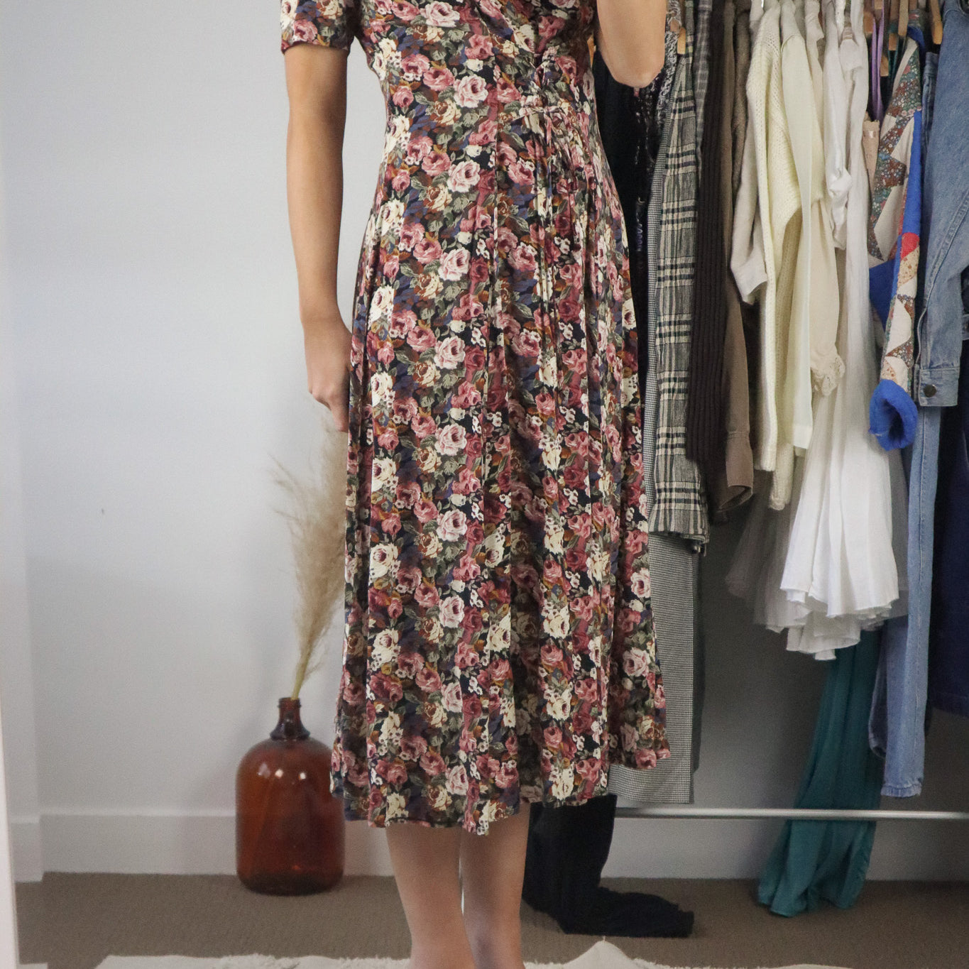 Made in Canada x Vintage x Floral Maxi Dress (S)