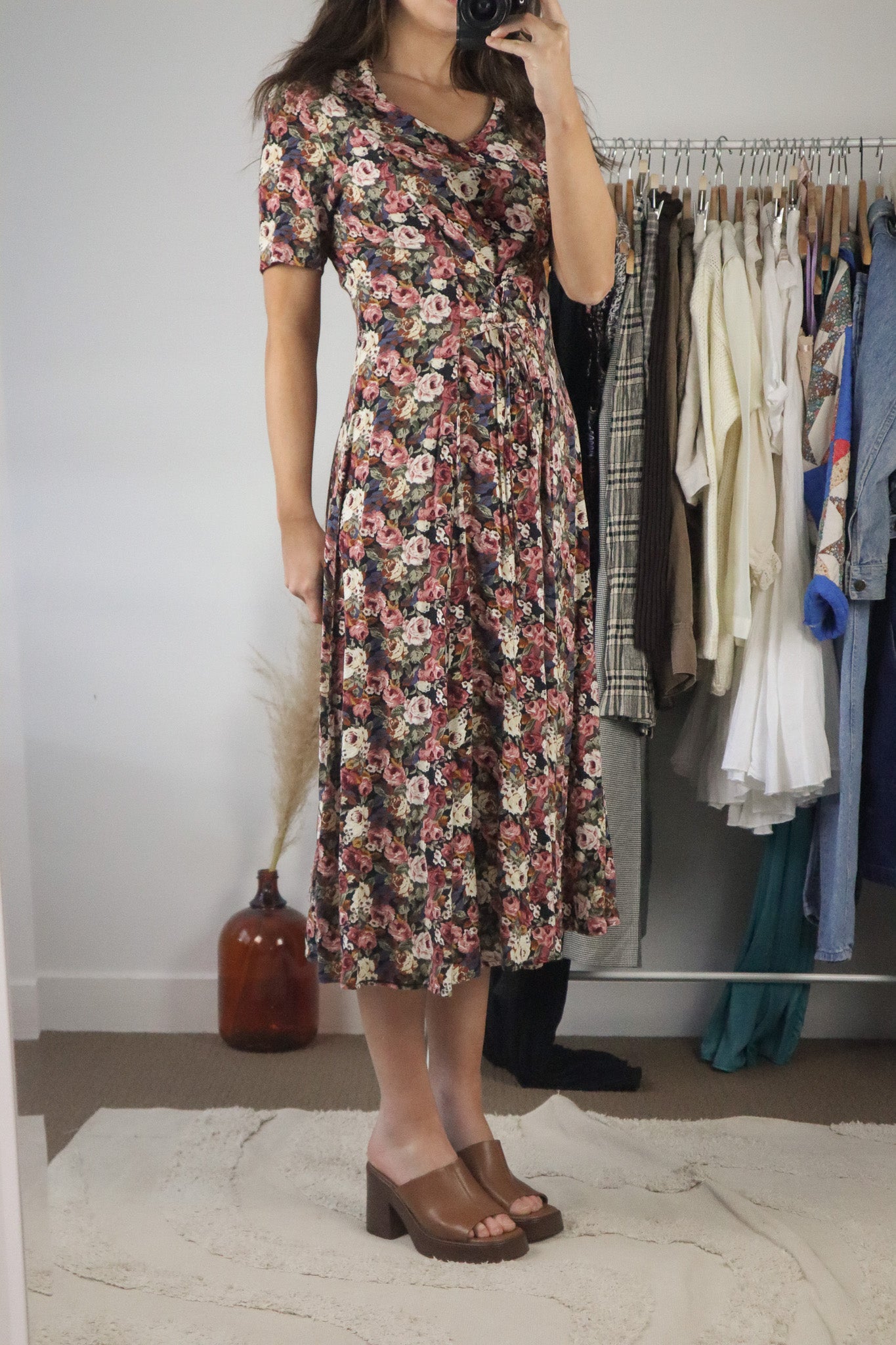 Made in Canada x Vintage x Floral Maxi Dress (S)