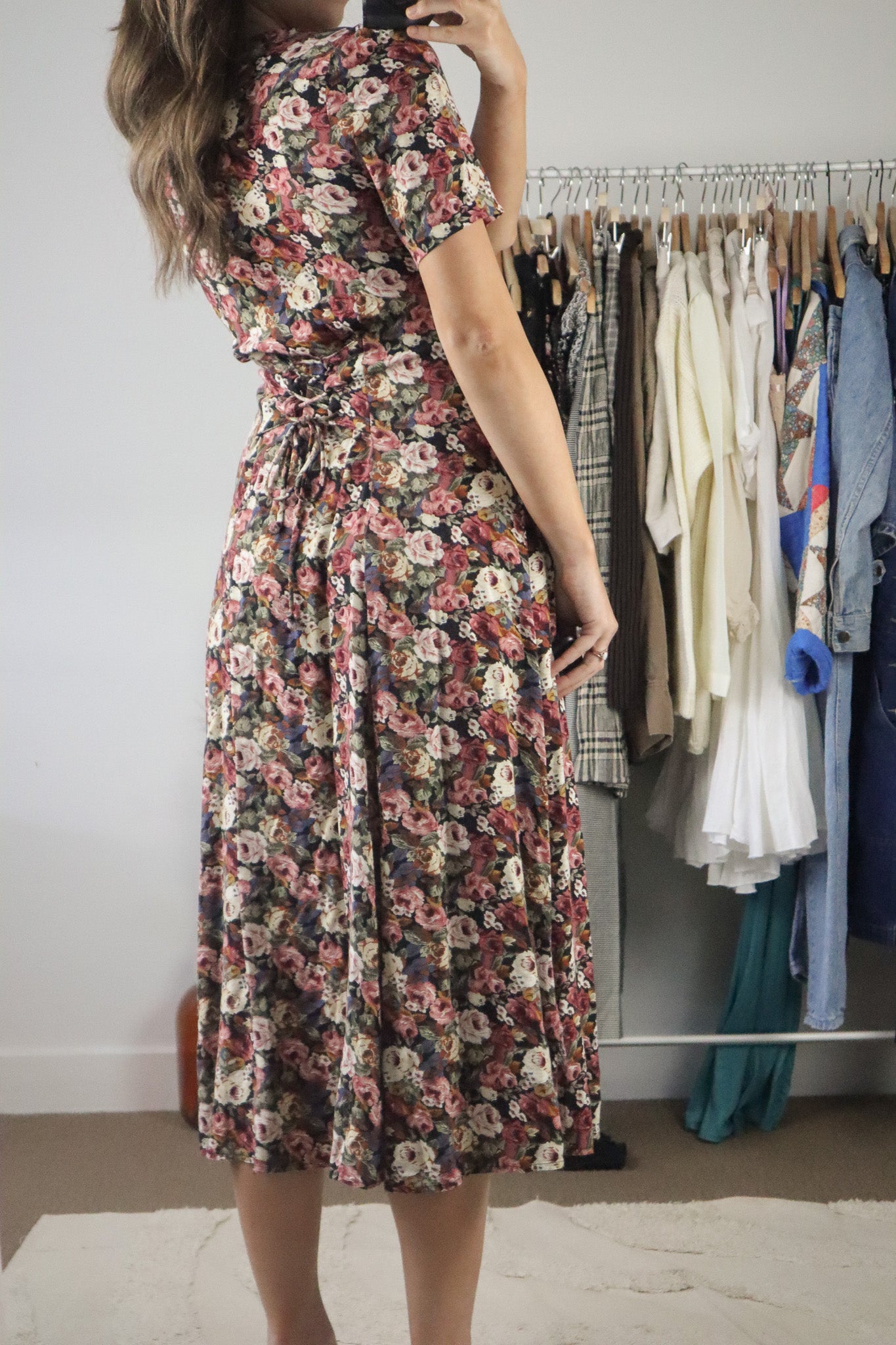 Made in Canada x Vintage x Floral Maxi Dress (S)