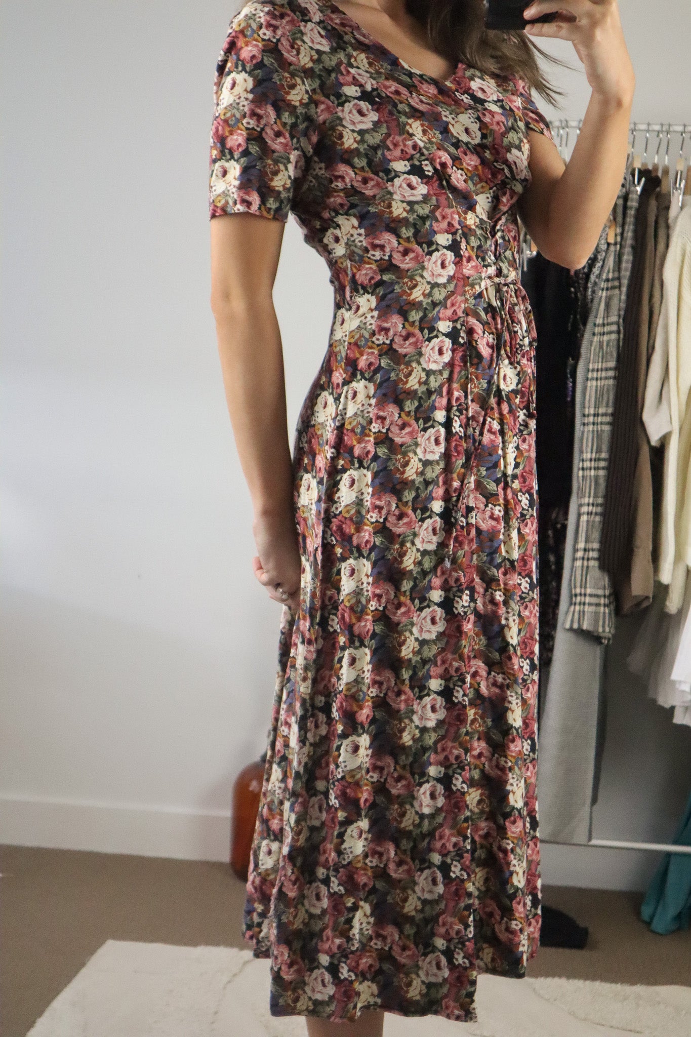 Made in Canada x Vintage x Floral Maxi Dress (S)