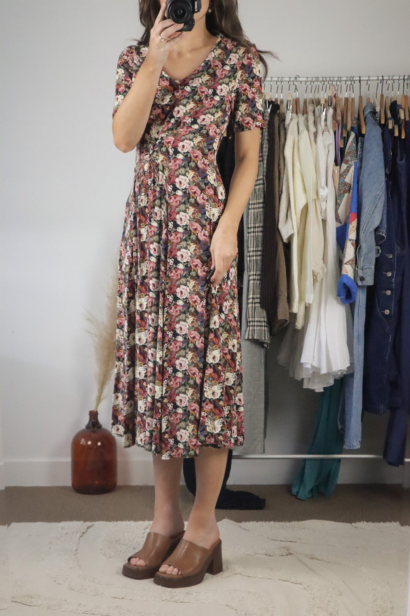 Made in Canada x Vintage x Floral Maxi Dress (S)
