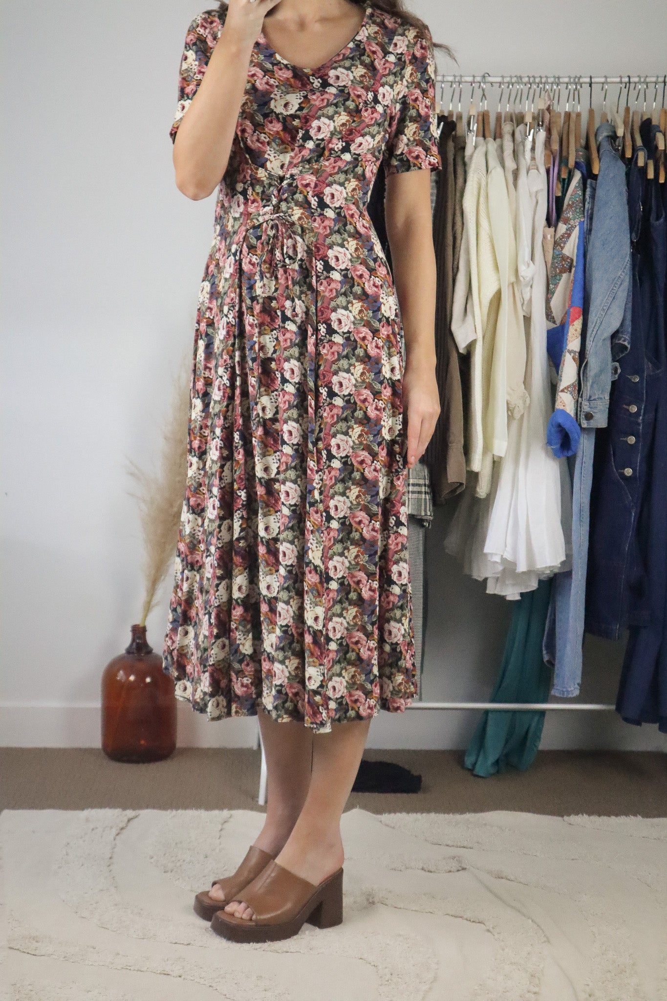 Made in Canada x Vintage x Floral Maxi Dress (S)