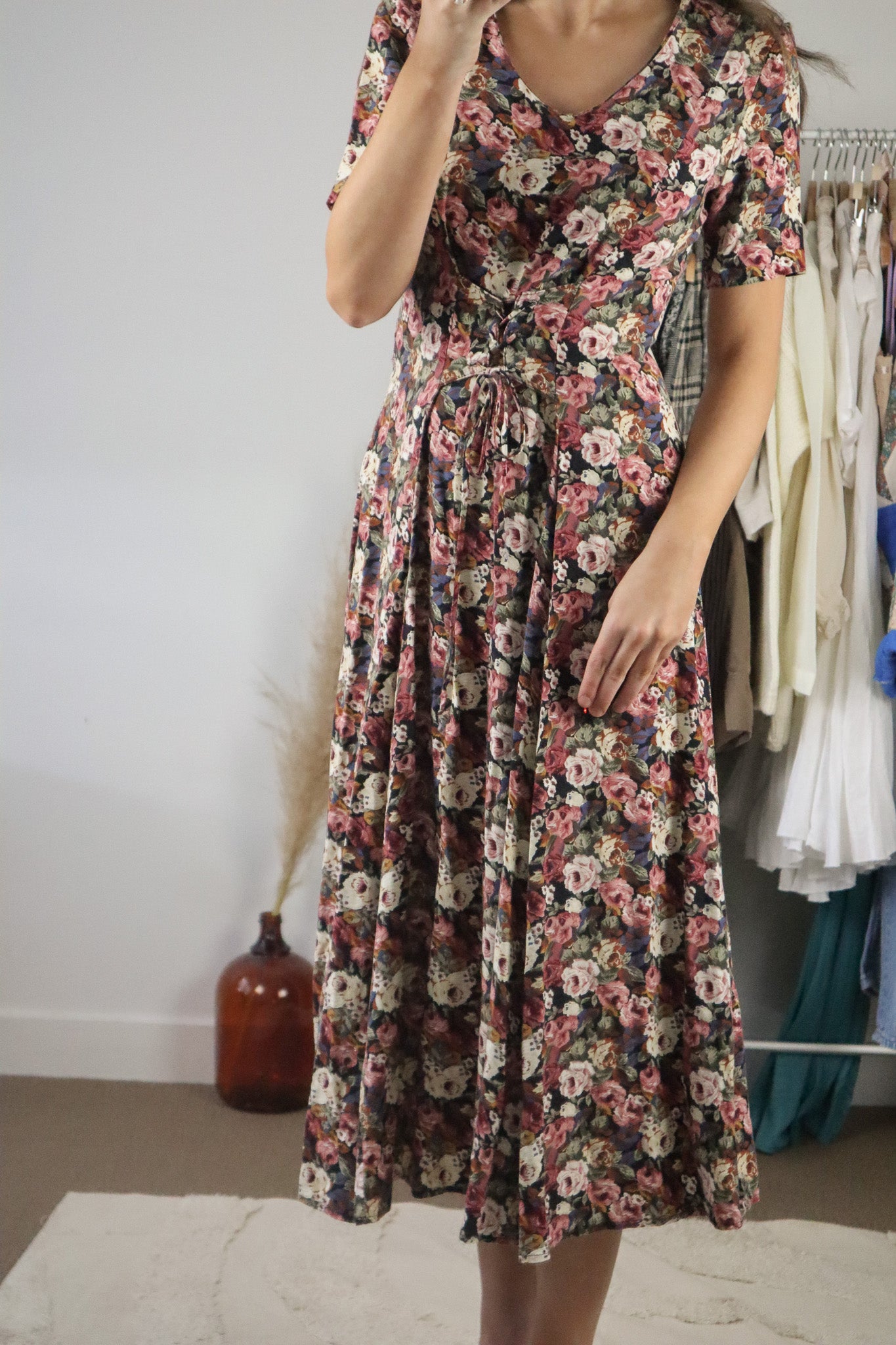 Made in Canada x Vintage x Floral Maxi Dress (S)