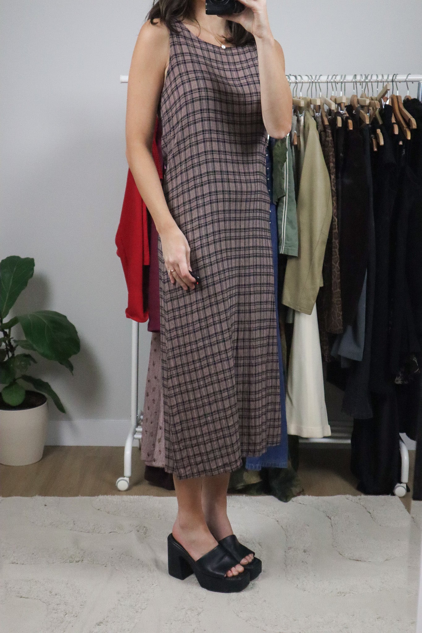 Vintage x Plaid Maxi Dress (6/8)