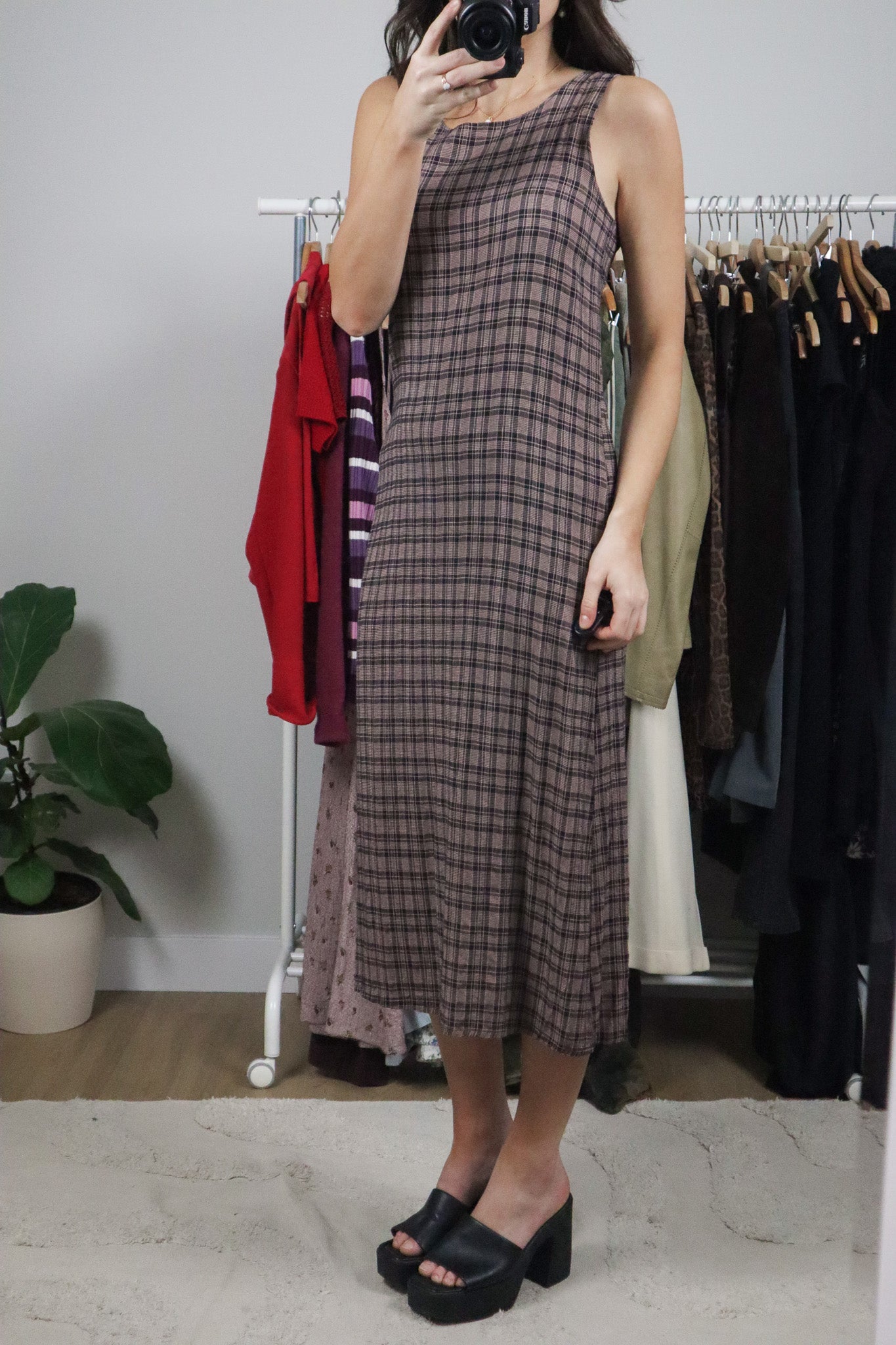 Vintage x Plaid Maxi Dress (6/8)