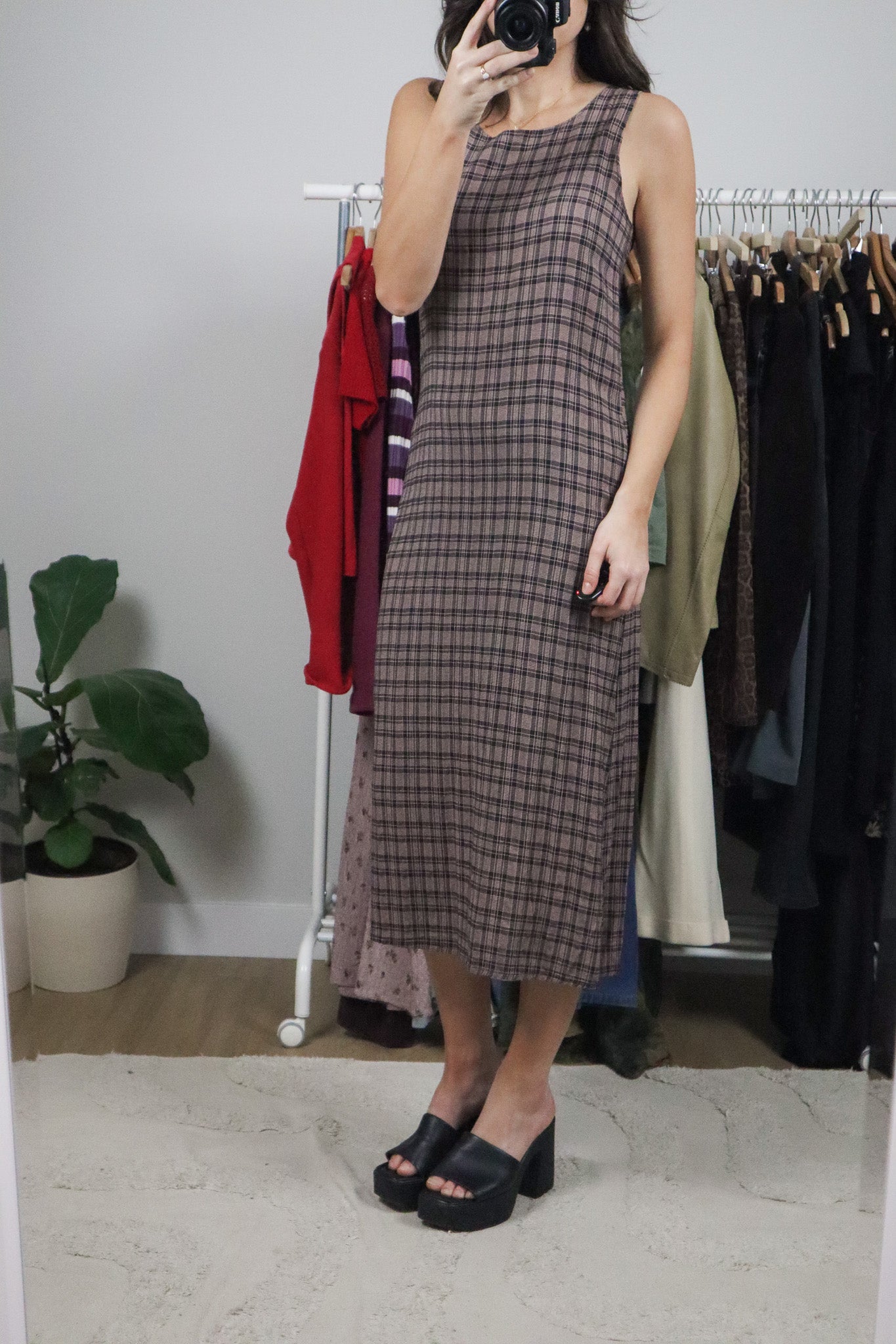 Vintage x Plaid Maxi Dress (6/8)