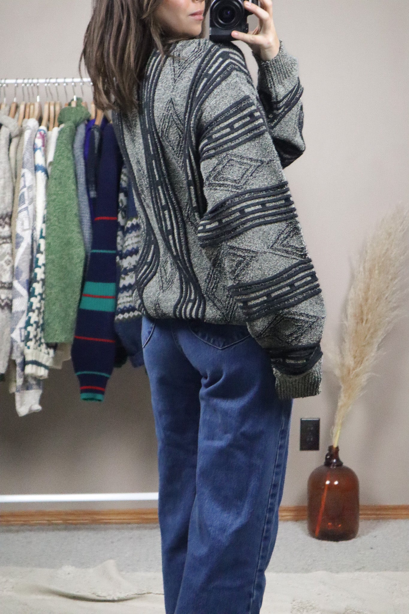 Made in Canada x Vintage x Wool Blend Textured Knit (L/XL)
