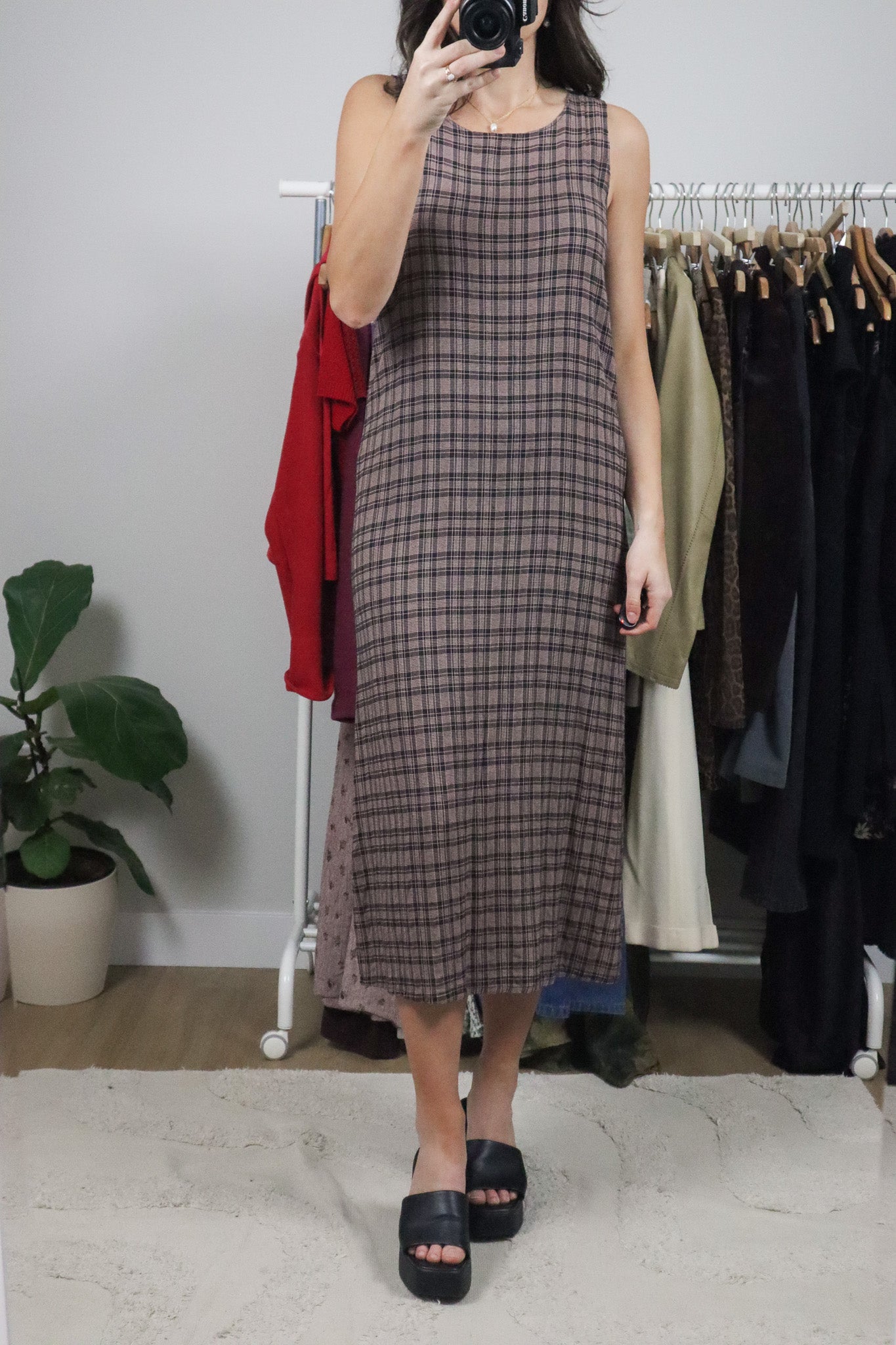 Vintage x Plaid Maxi Dress (6/8)