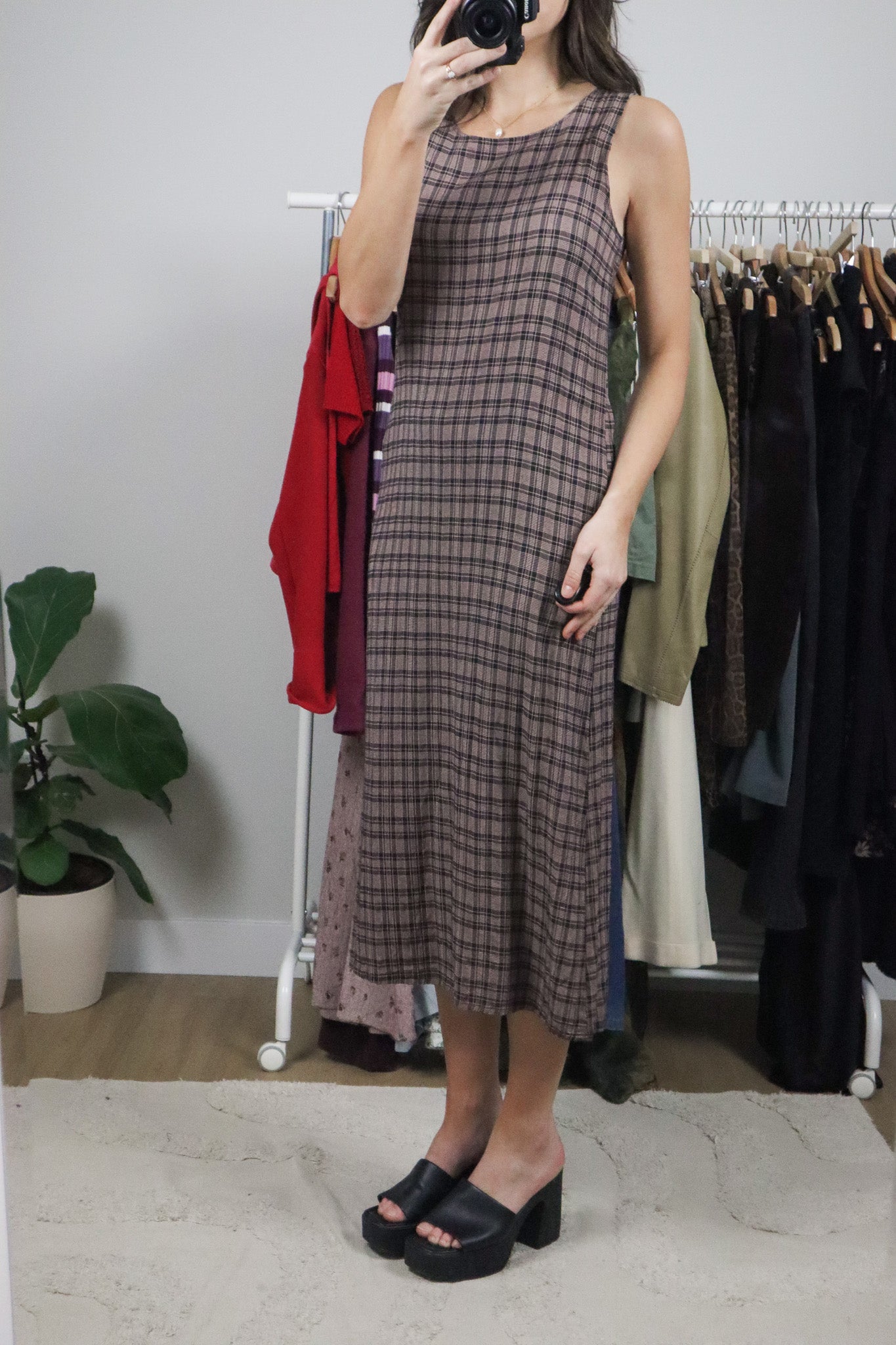 Vintage x Plaid Maxi Dress (6/8)