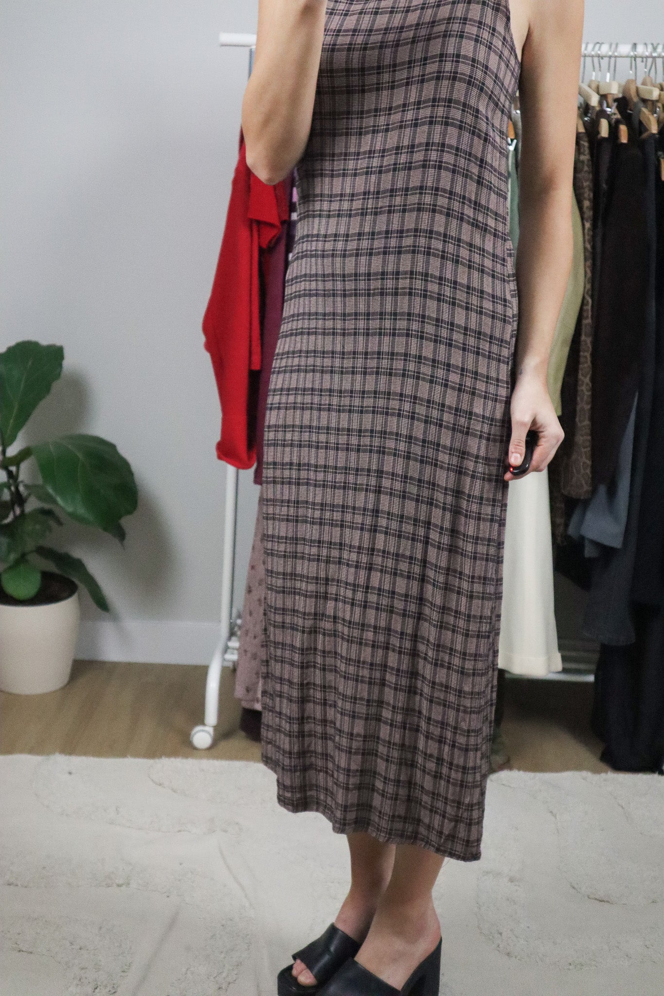 Vintage x Plaid Maxi Dress (6/8)