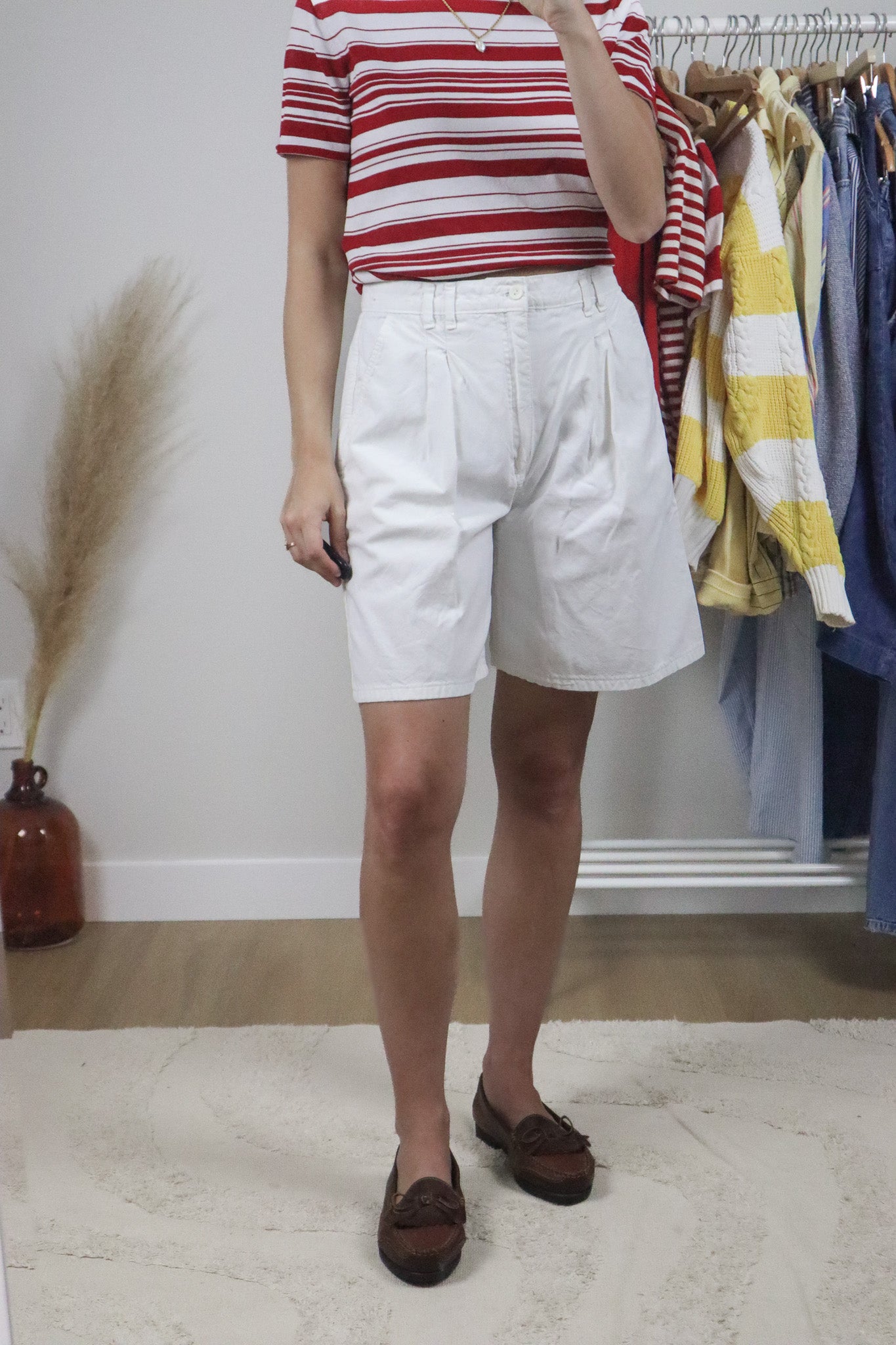 Made in Canada x Vintage x Cotton Pleated Shorts (6)