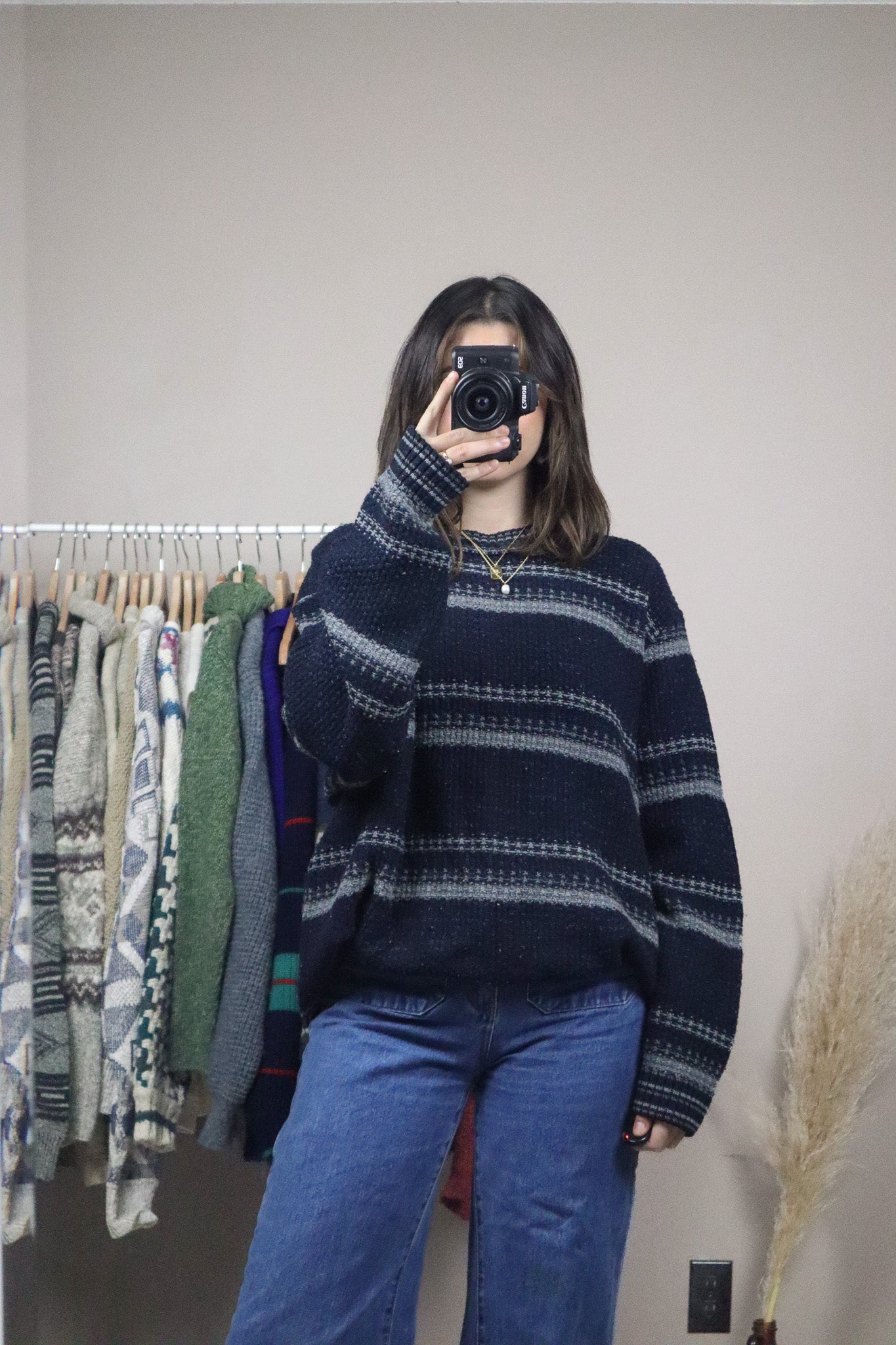 Made in Canada x Vintage x Striped Knit (L)