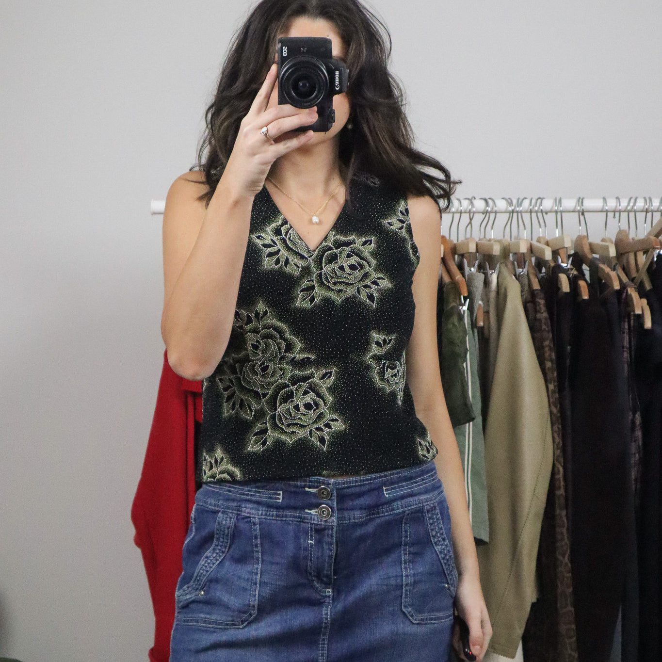 Made in Canada x Vintage x Flower Tank (M/L)
