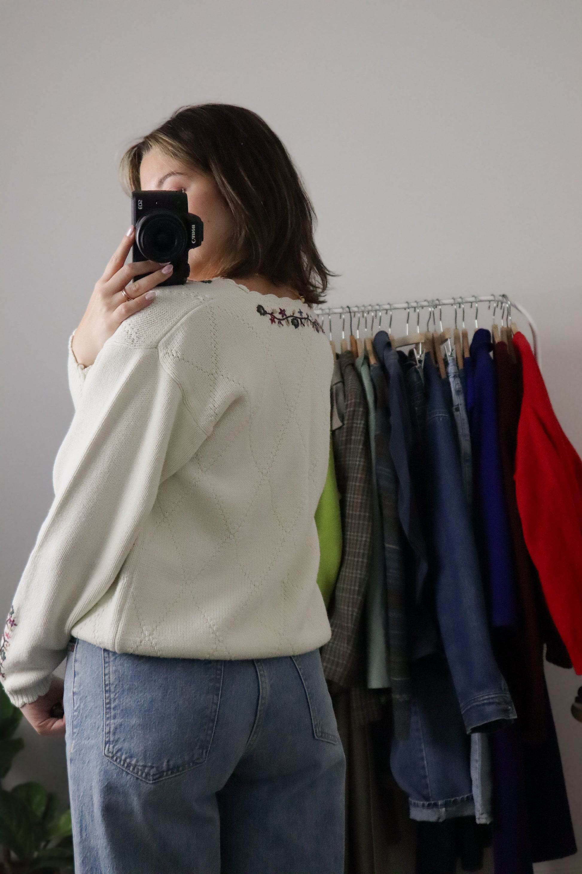 Vintage x Embroidered Knit (S)