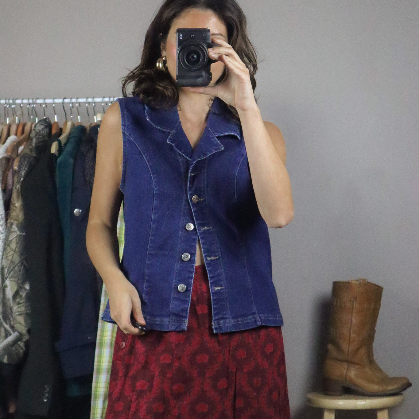 Made in Canada x Vintage x Denim Vest (M)