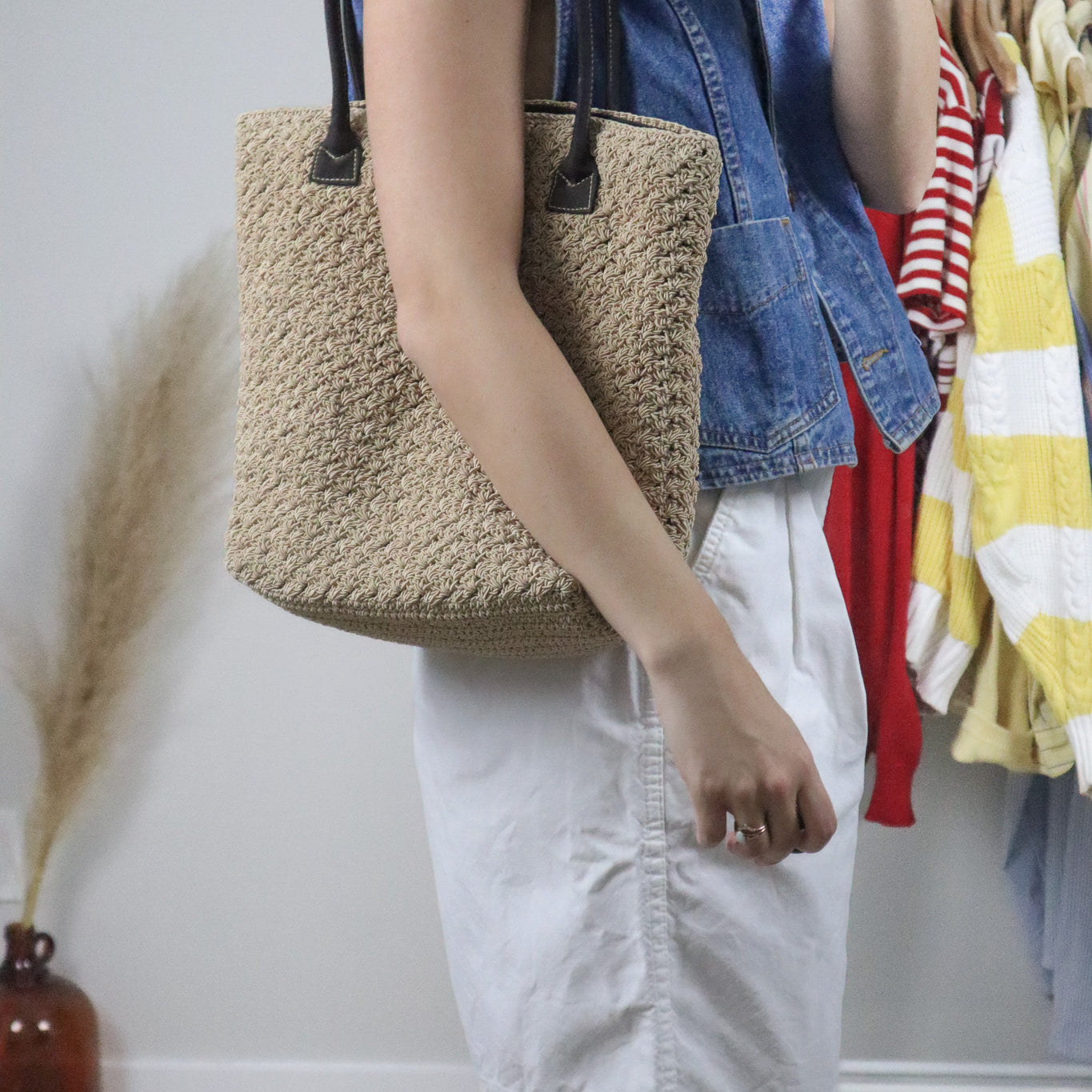 Vintage x Woven Purse