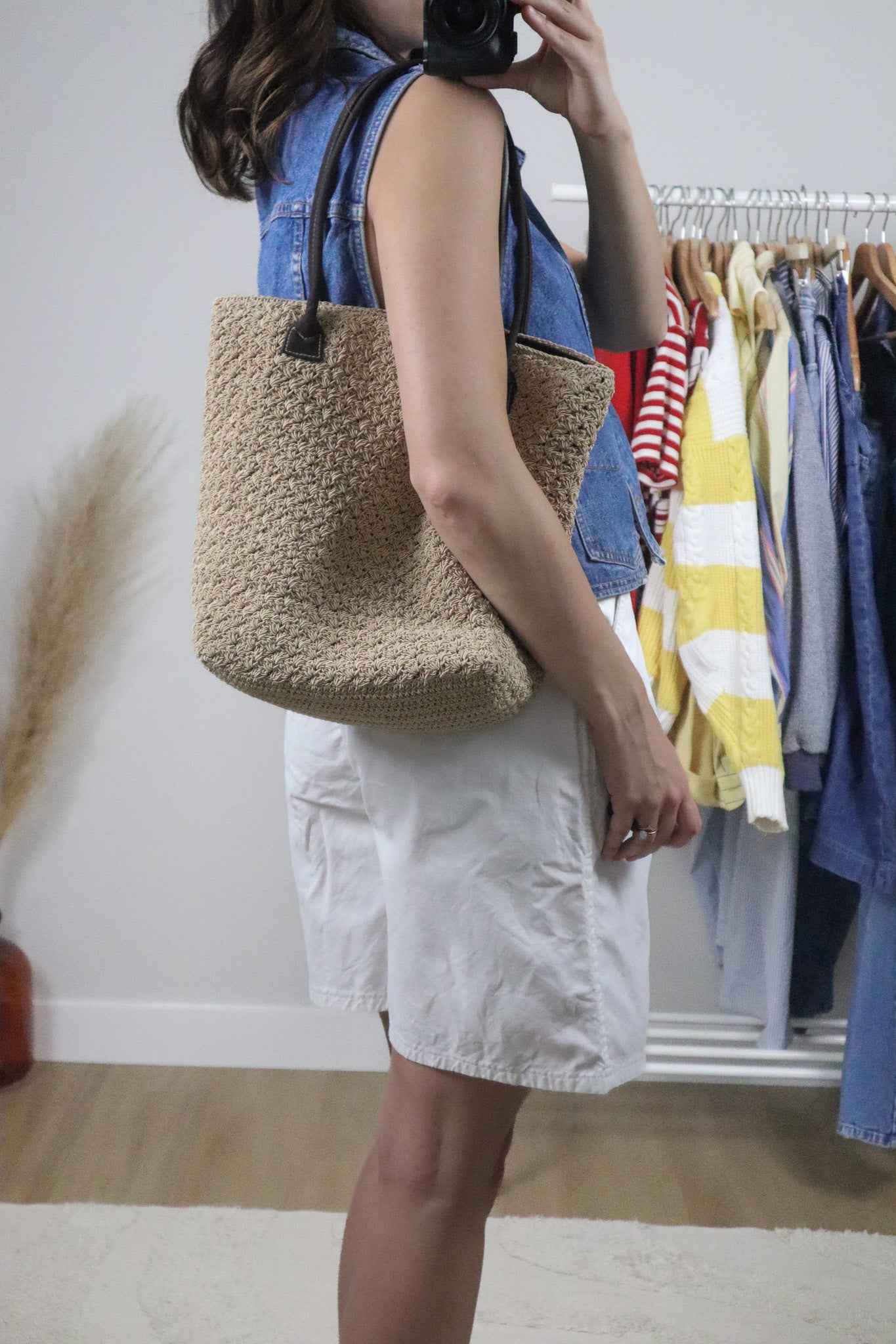 Vintage x Woven Purse