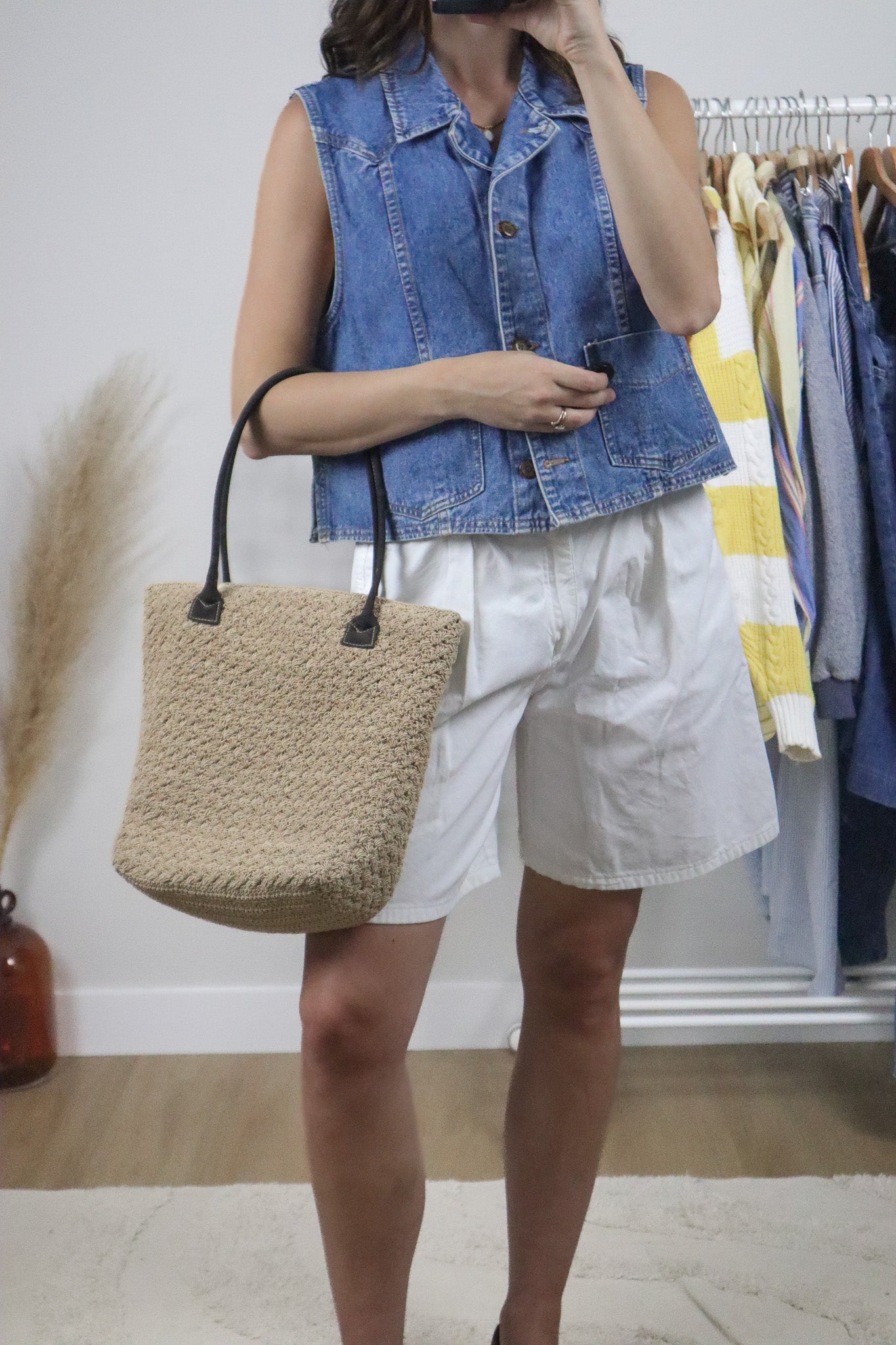 Vintage x Woven Purse