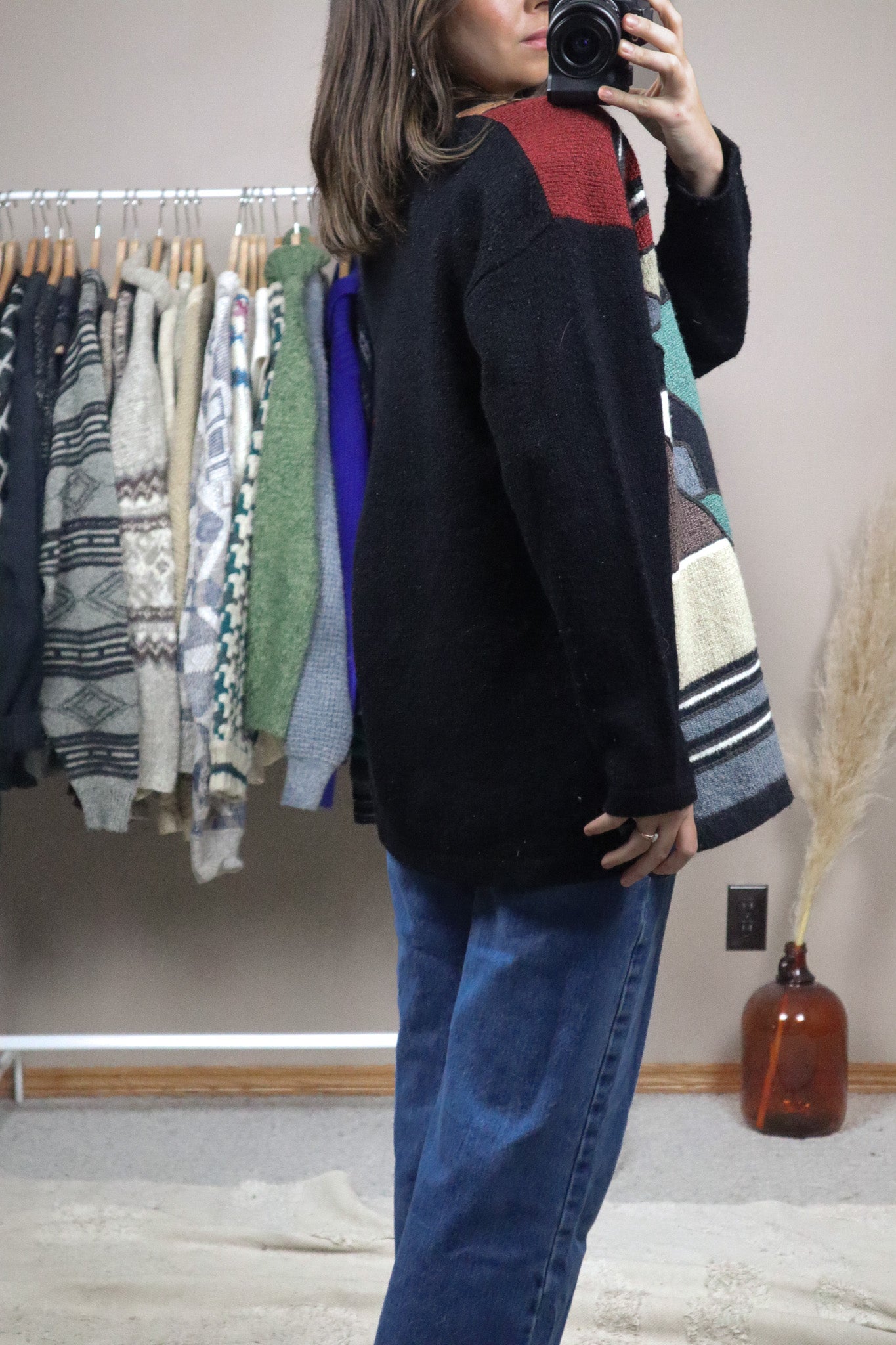 Vintage x Wool Blend Patterned Knit (M/L)