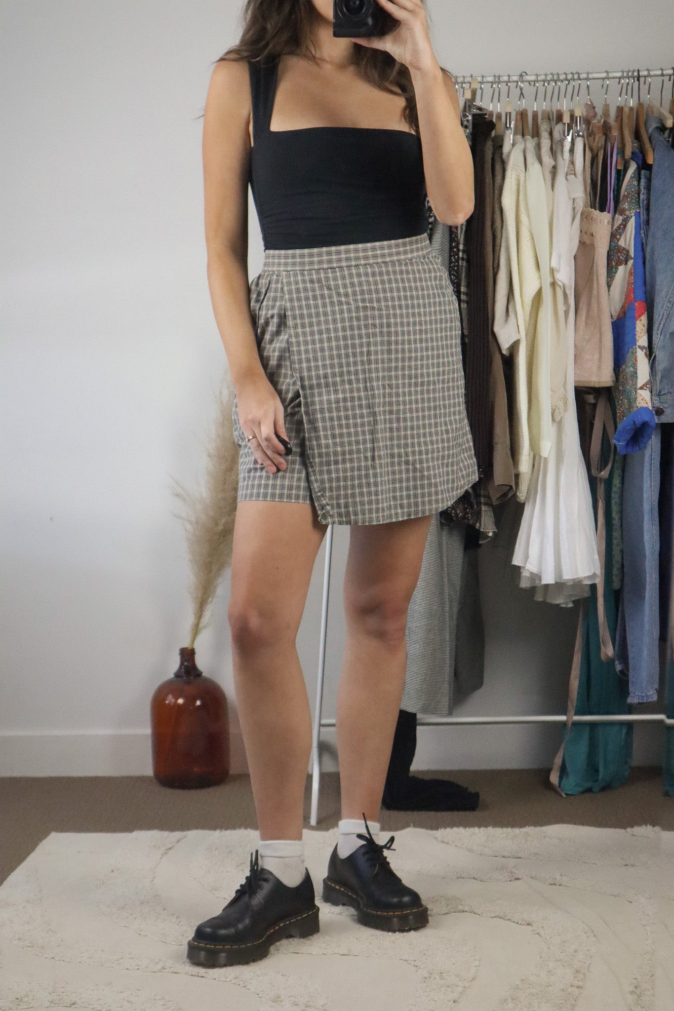 Made in Canada x Vintage x Plaid Skort (M)