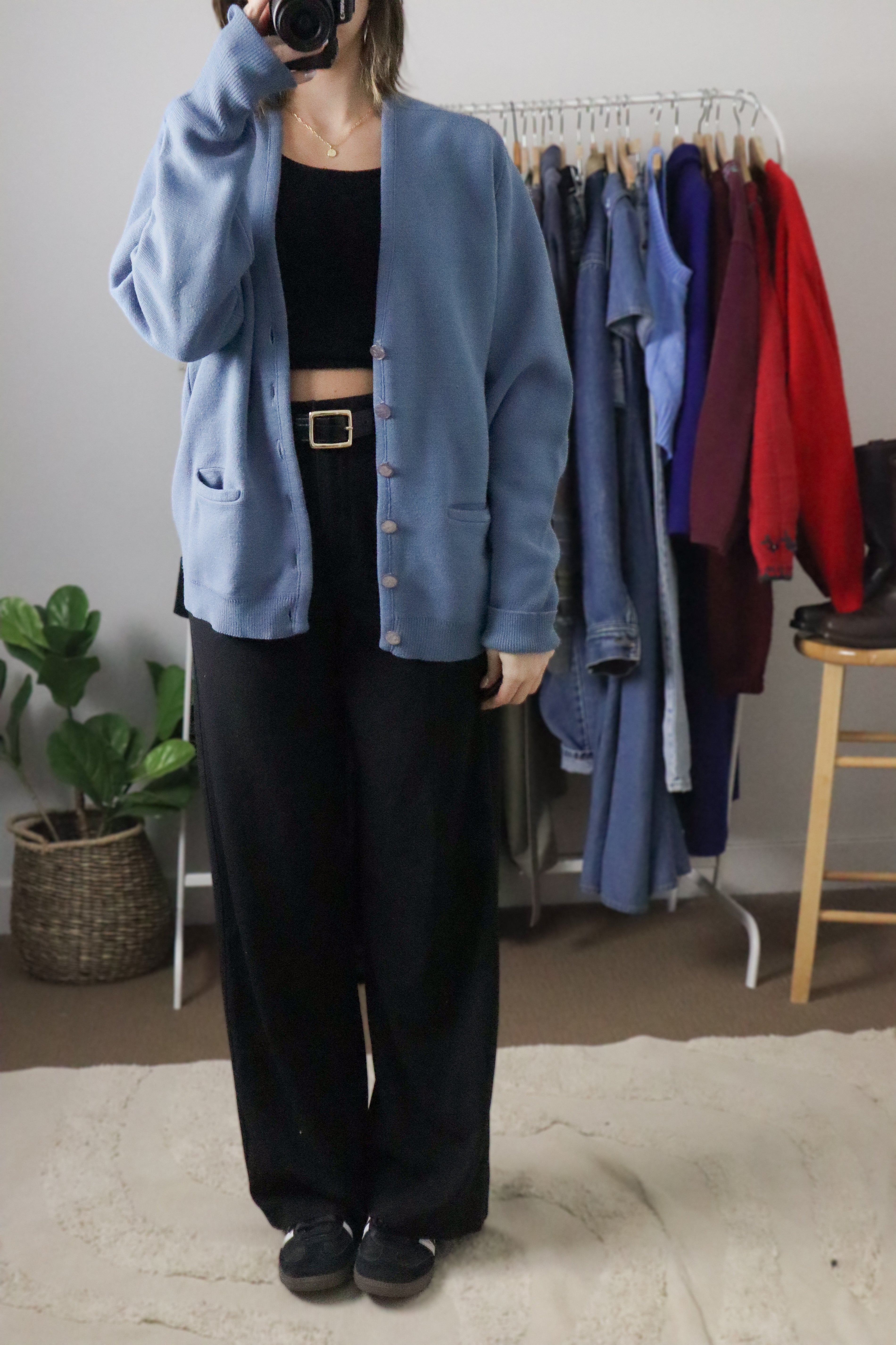 Made in Canada x Vintage x 70s Wool Blend Cardigan (M)