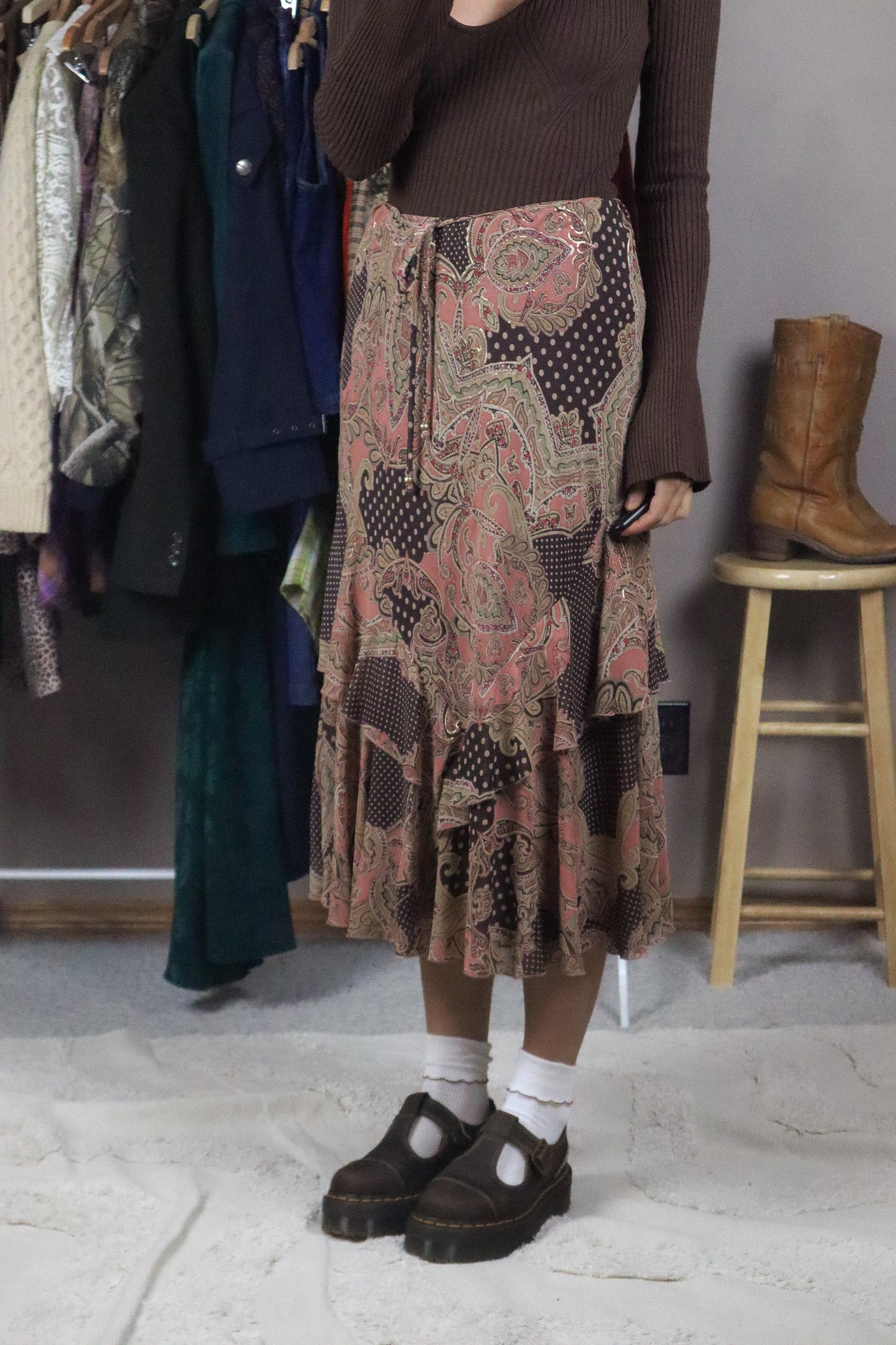 Modern x Patterned Midi Skirt (8)