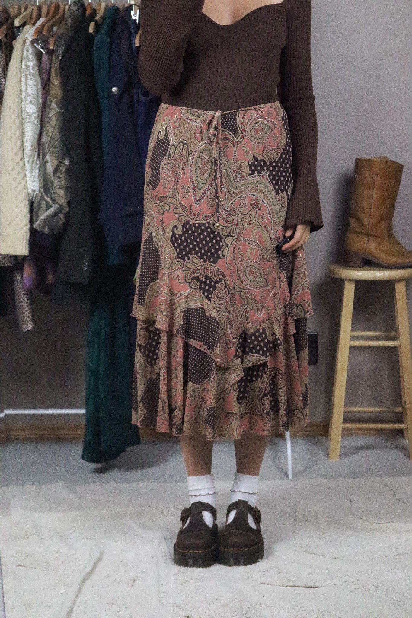 Modern x Patterned Midi Skirt (8)