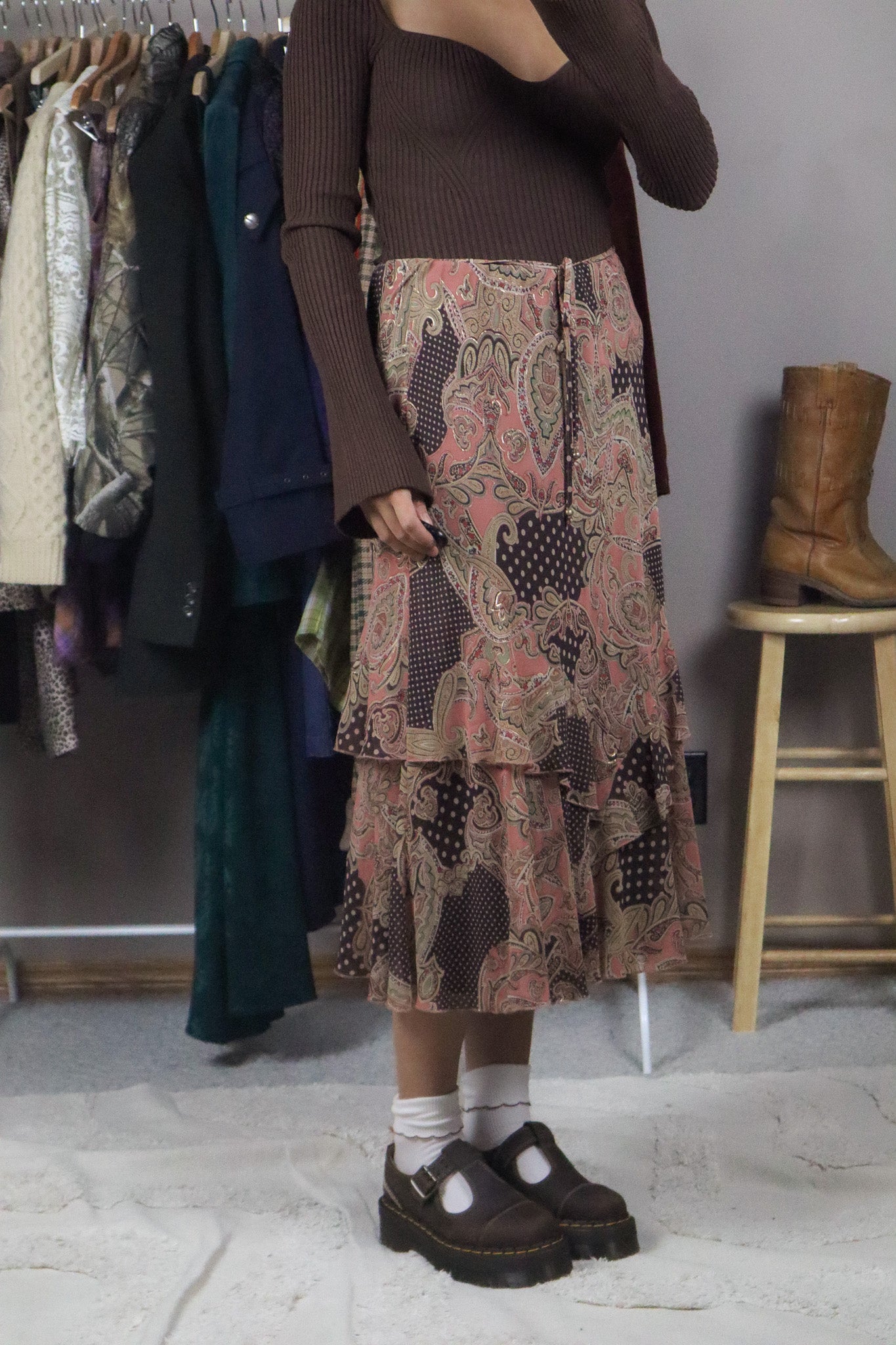 Modern x Patterned Midi Skirt (8)