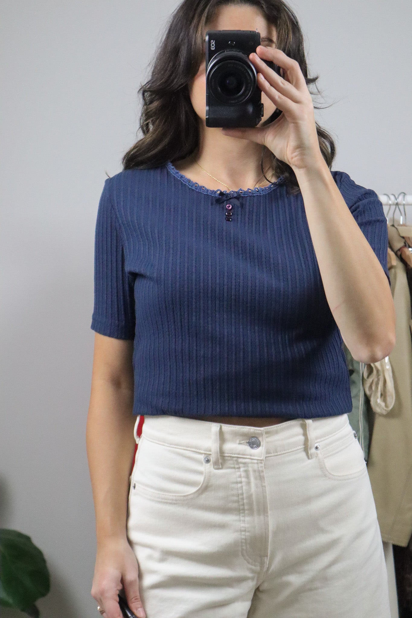 Made in Canada x Vintage x Pointelle Top (8/10)