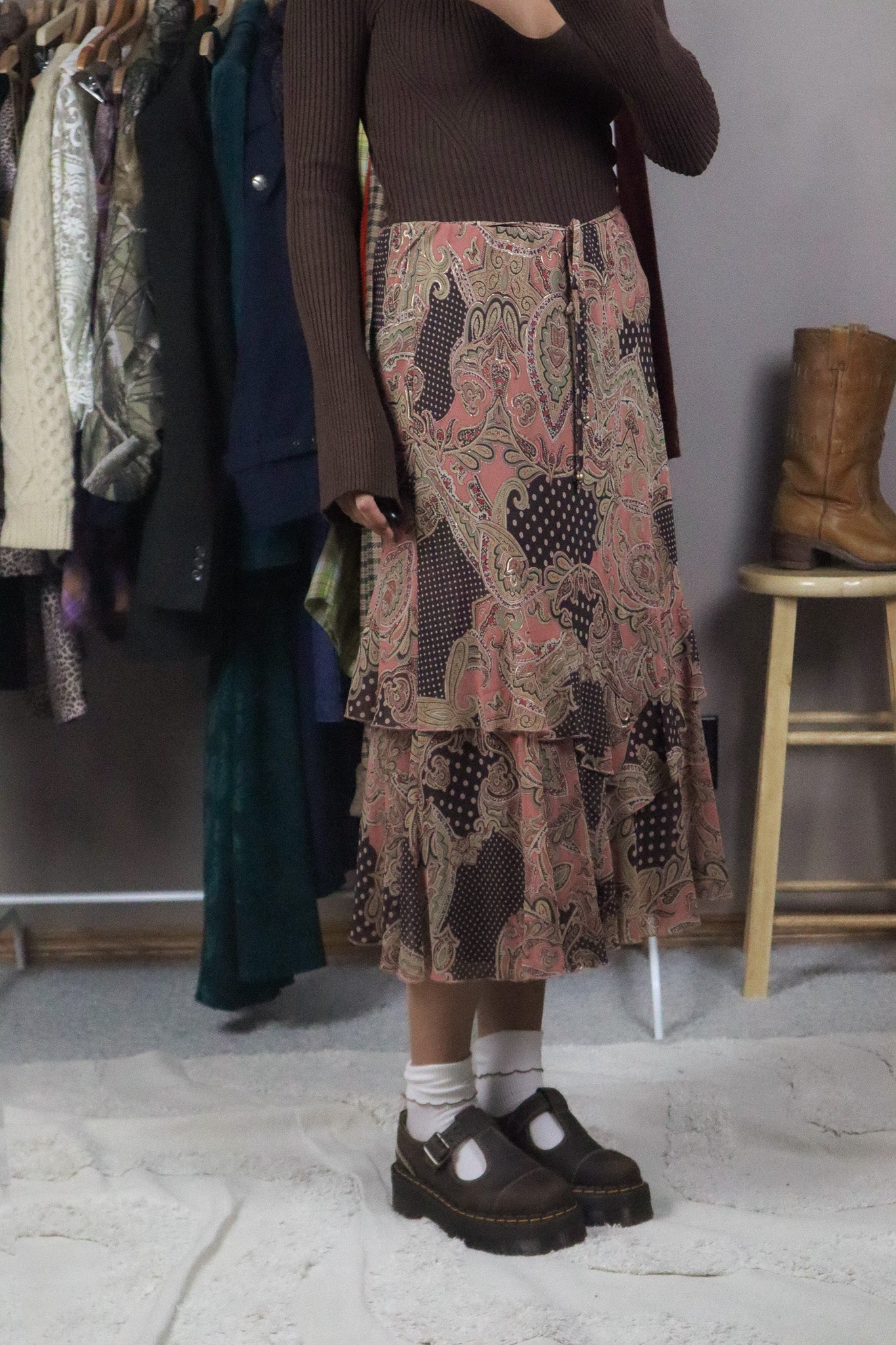 Modern x Patterned Midi Skirt (8)