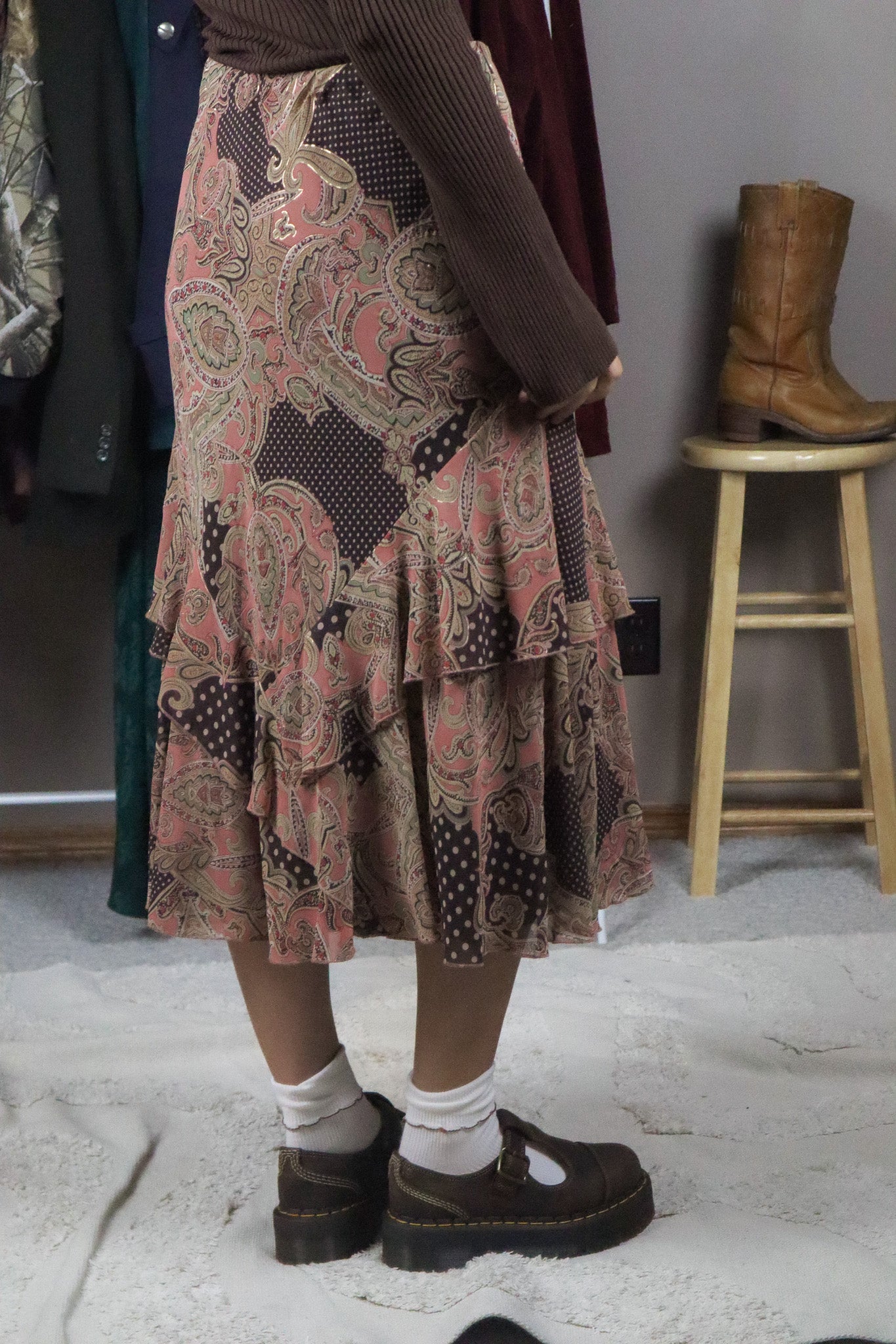 Modern x Patterned Midi Skirt (8)