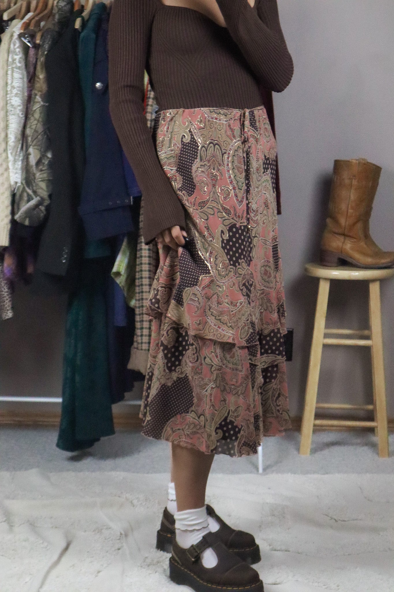 Modern x Patterned Midi Skirt (8)