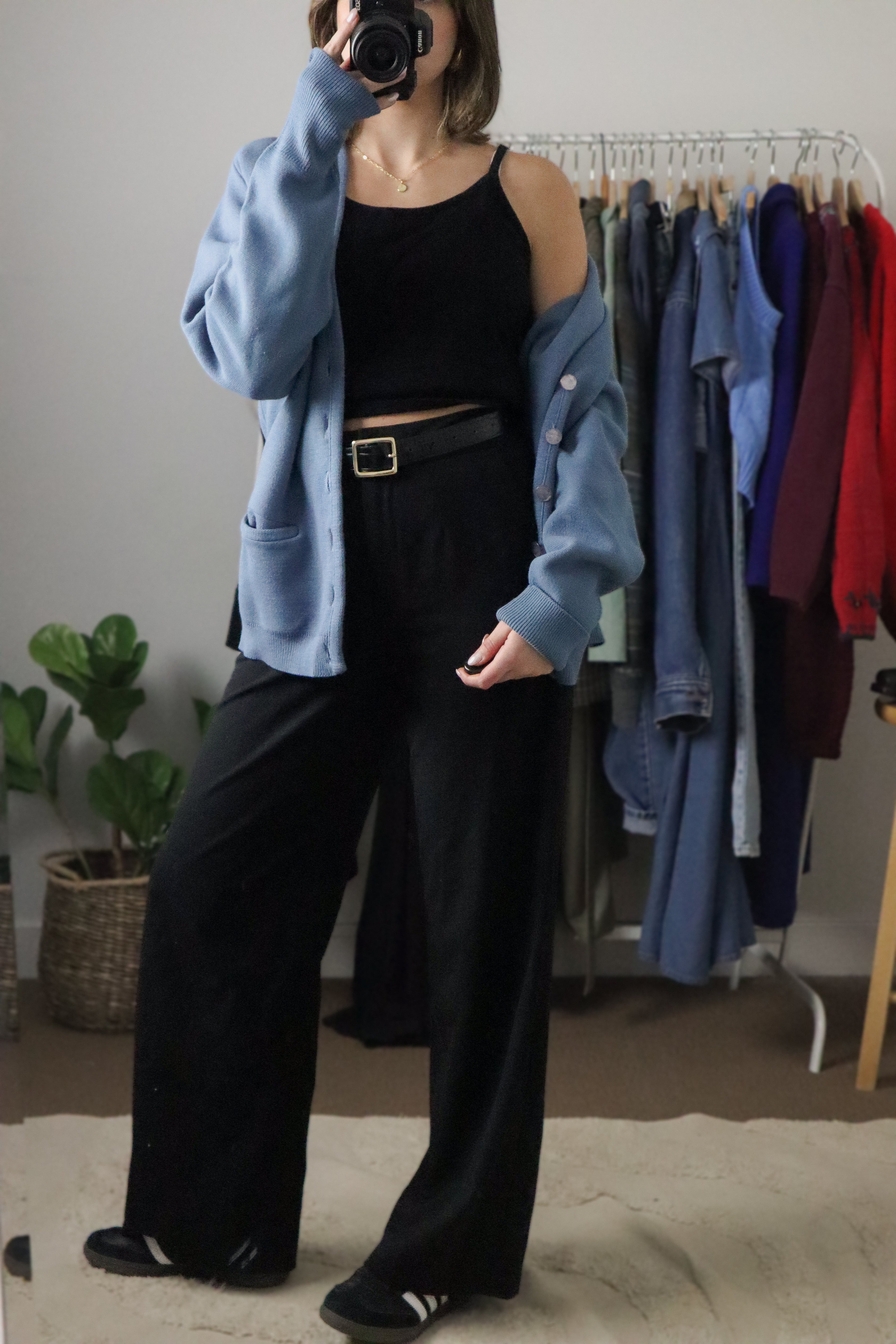 Made in Canada x Vintage x 70s Wool Blend Cardigan (M)