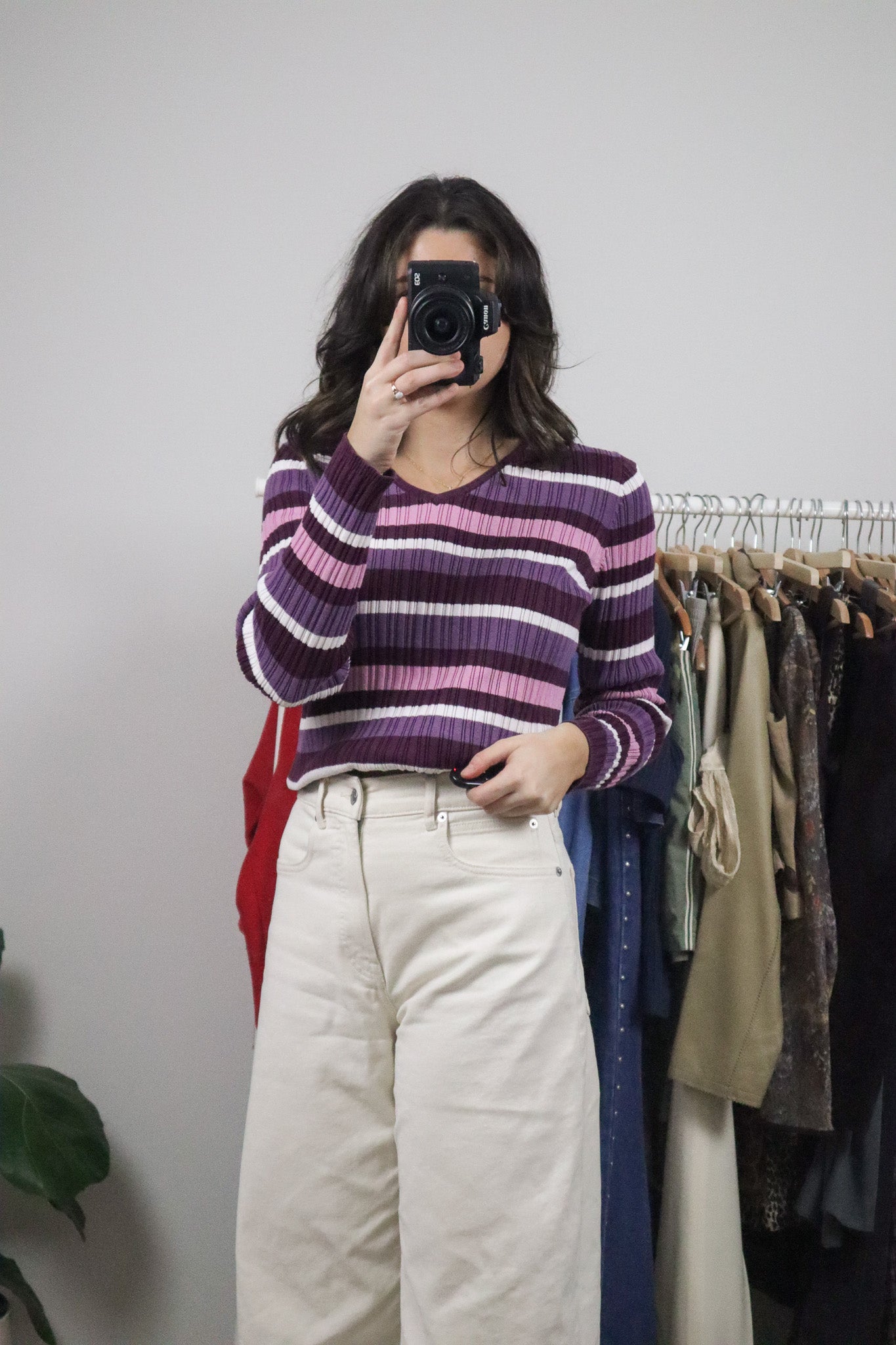 Vintage x Cotton Stripped Long-Sleeve (M)