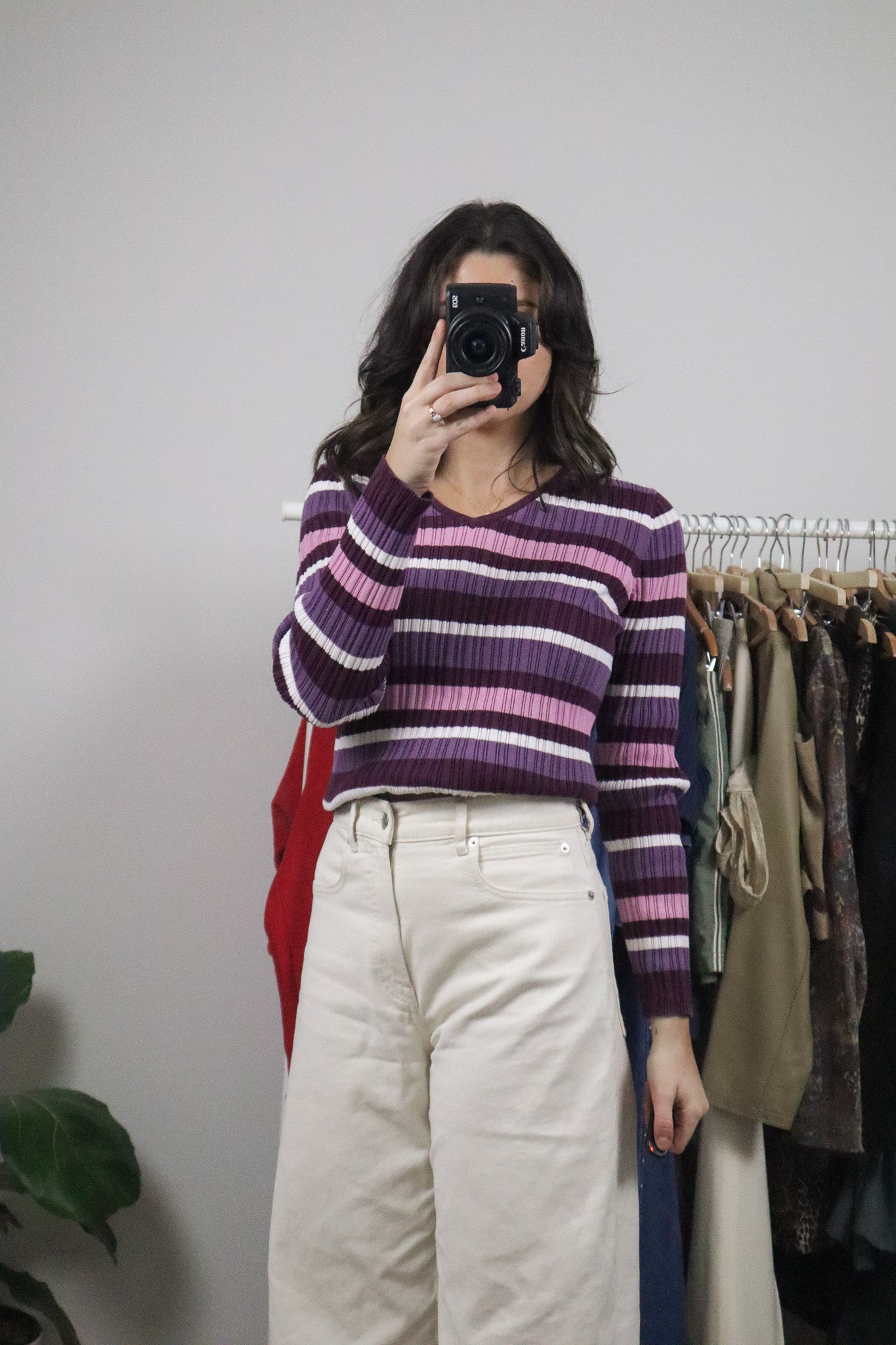 Vintage x Cotton Stripped Long-Sleeve (M)