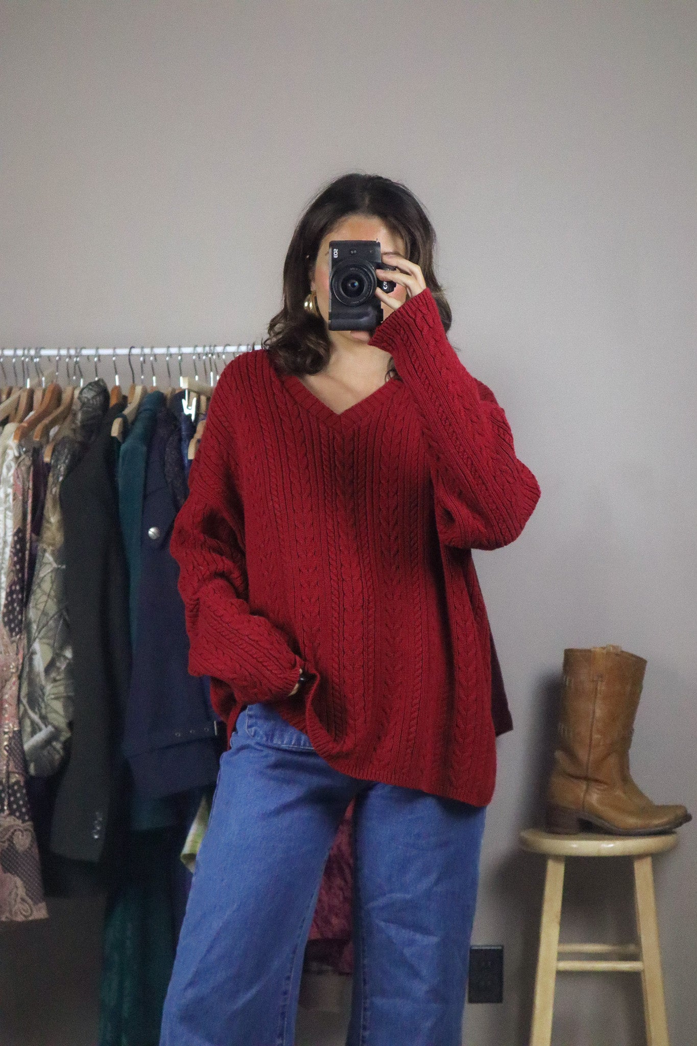 Made in USA x Vintage x Chunky Cable Knit (S-L)