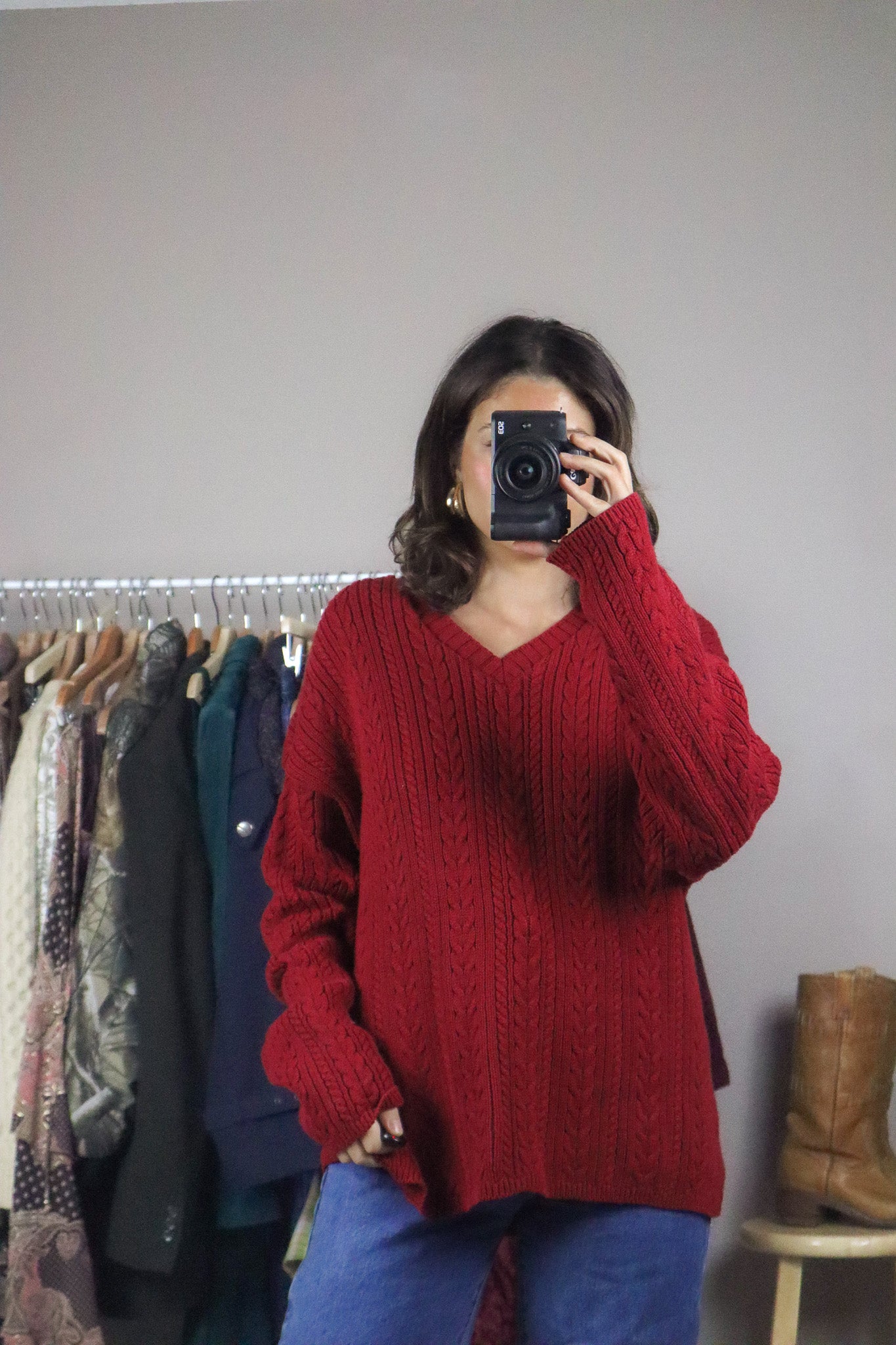 Made in USA x Vintage x Chunky Cable Knit (S-L)