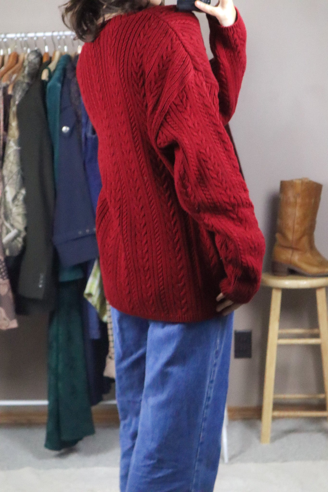 Made in USA x Vintage x Chunky Cable Knit (S-L)