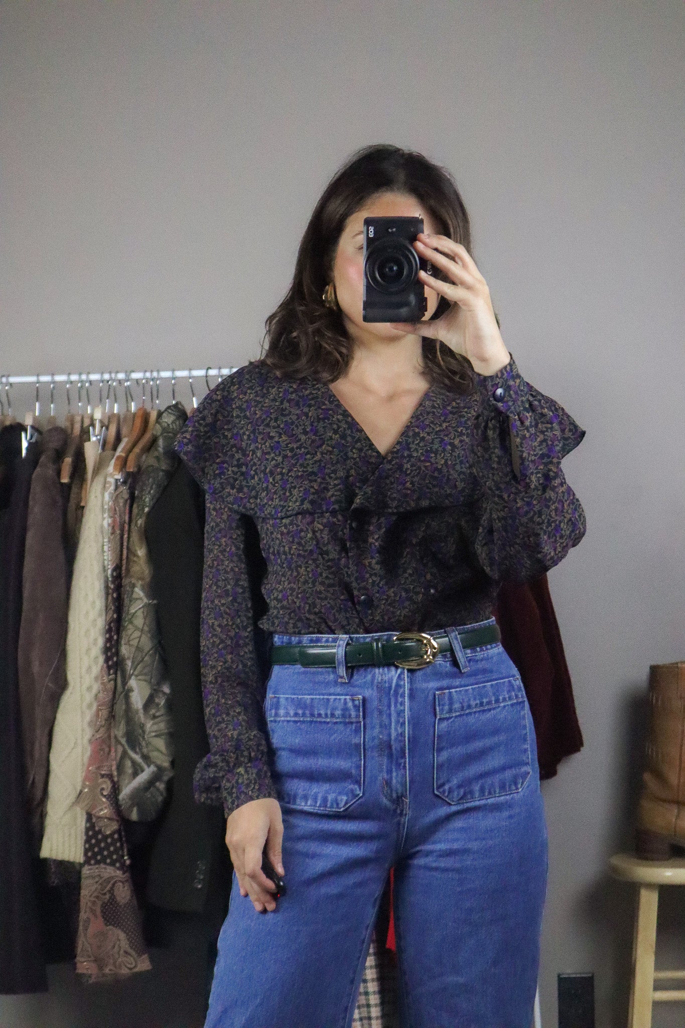 Vintage x Floral Blouse (M)