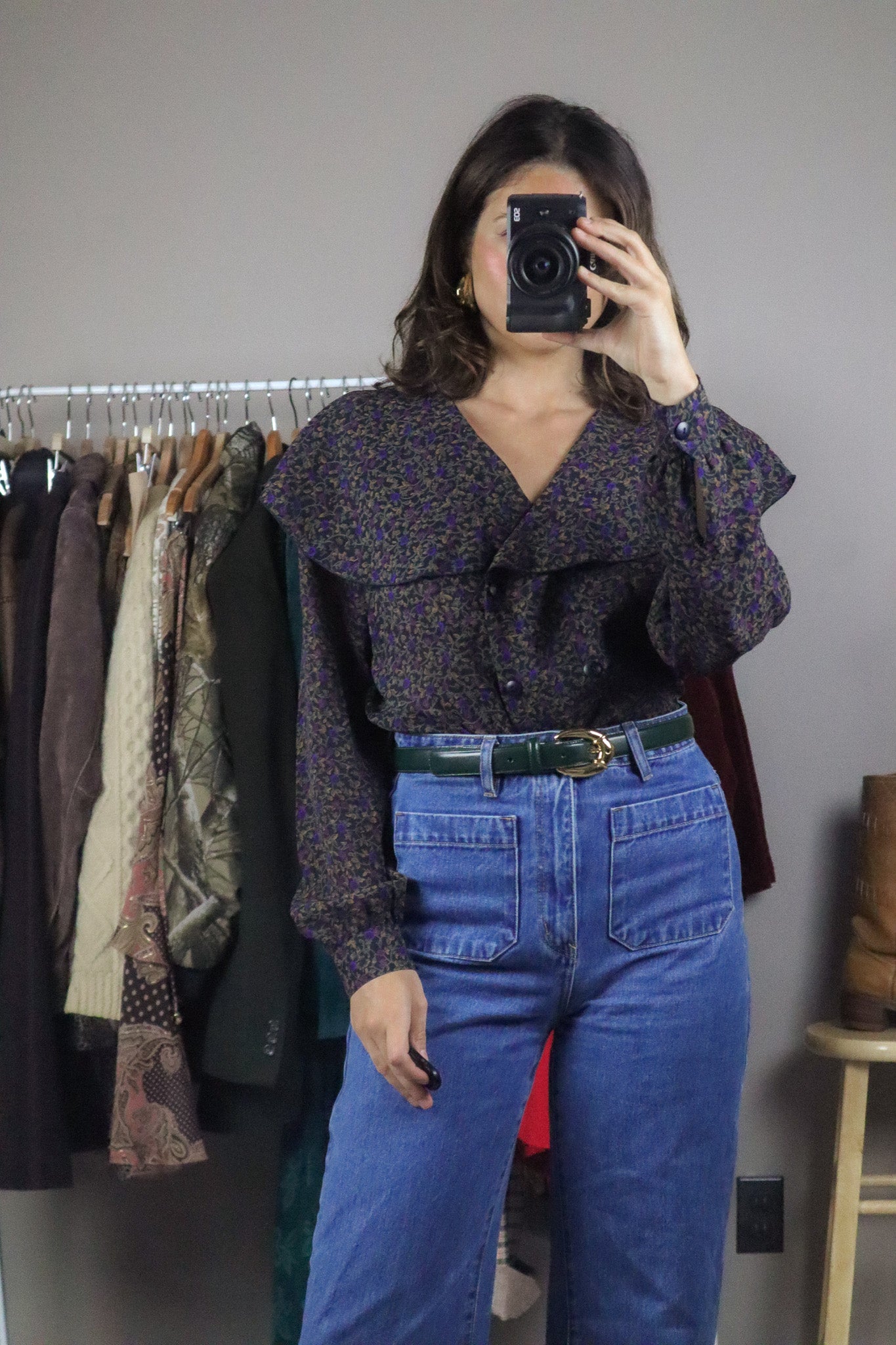 Vintage x Floral Blouse (M)