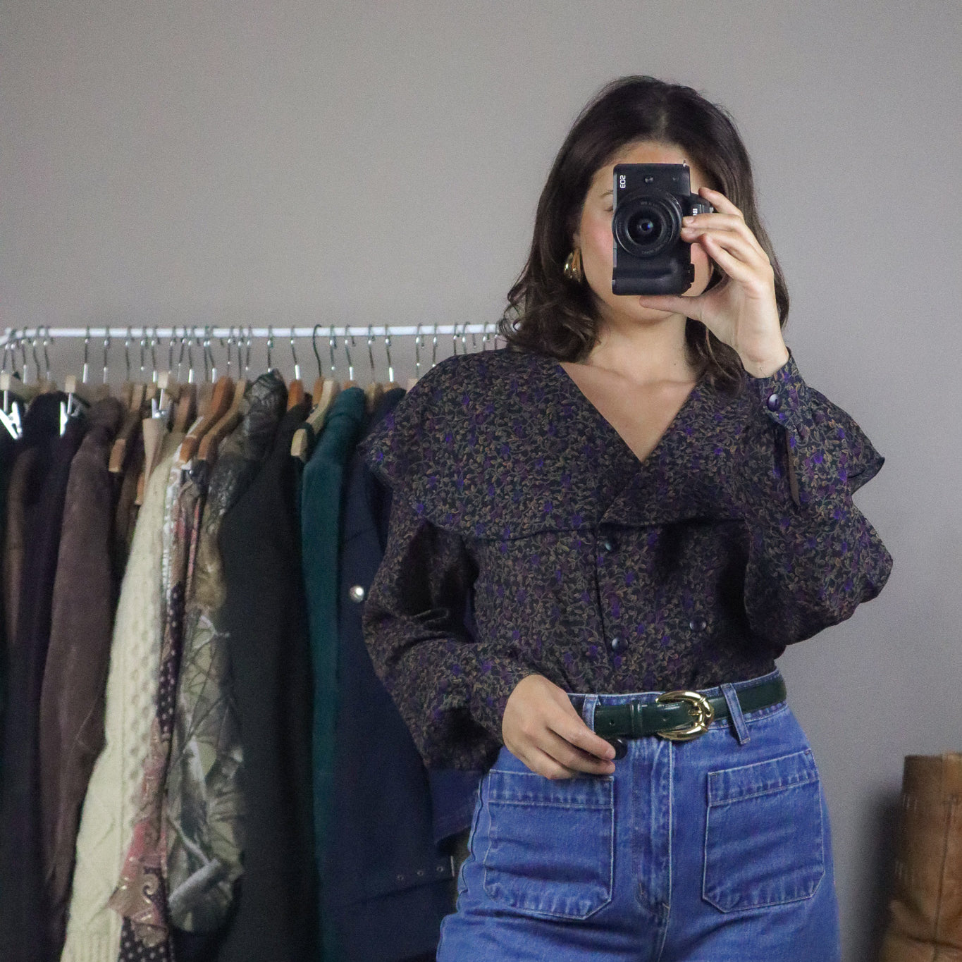 Vintage x Floral Blouse (M)