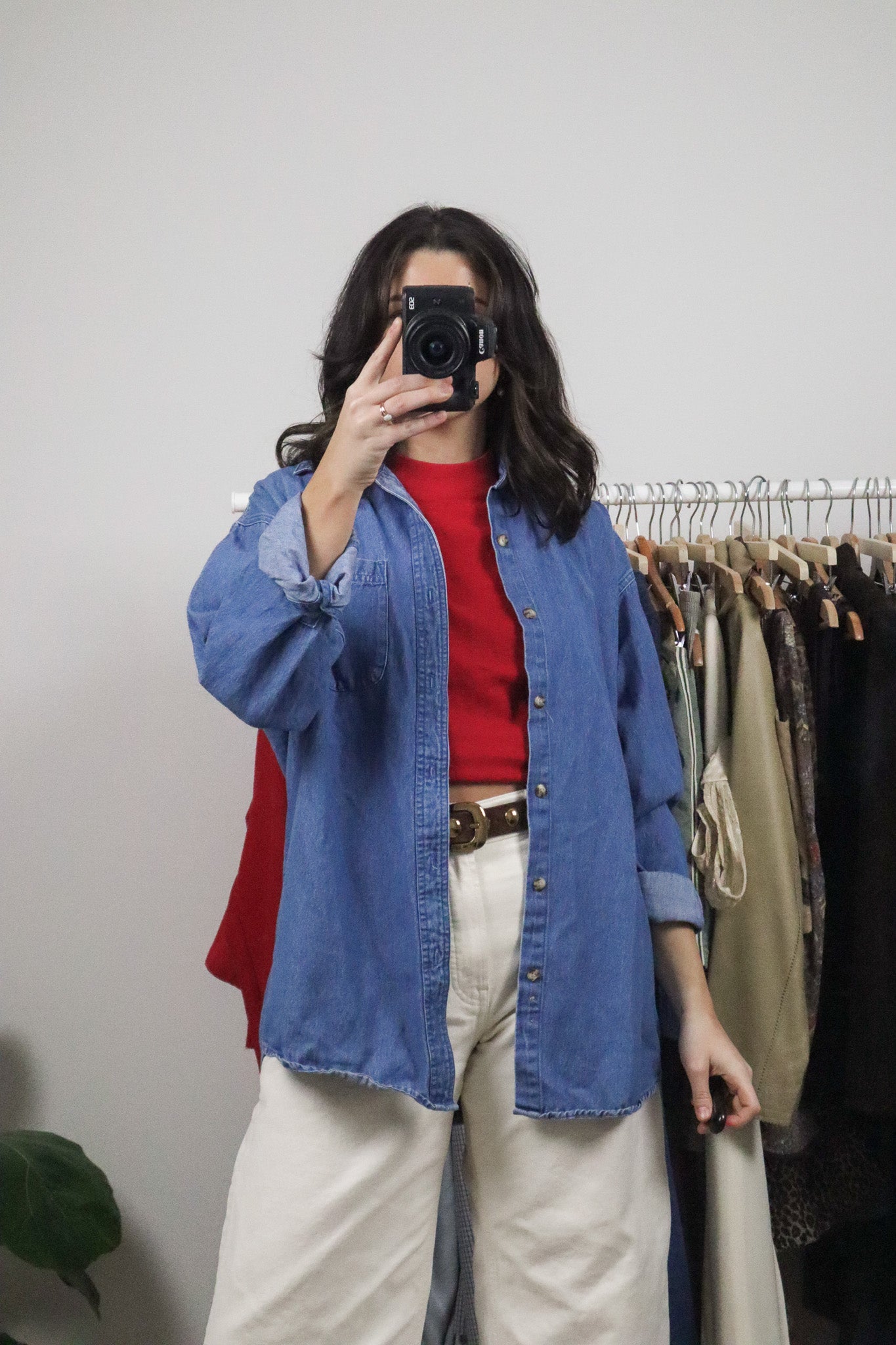 Vintage x Denim Button Down (M/L)