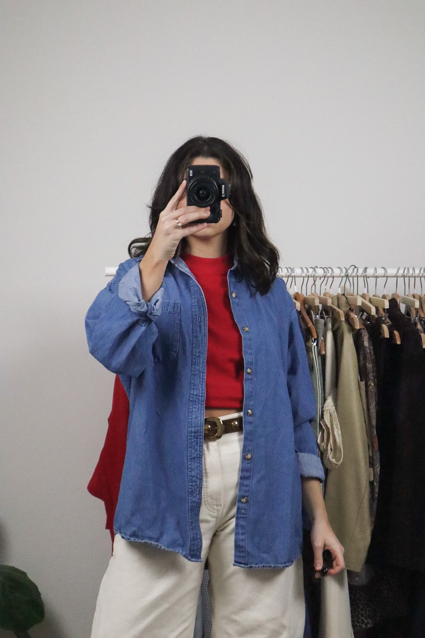 Vintage x Denim Button Down (M/L)