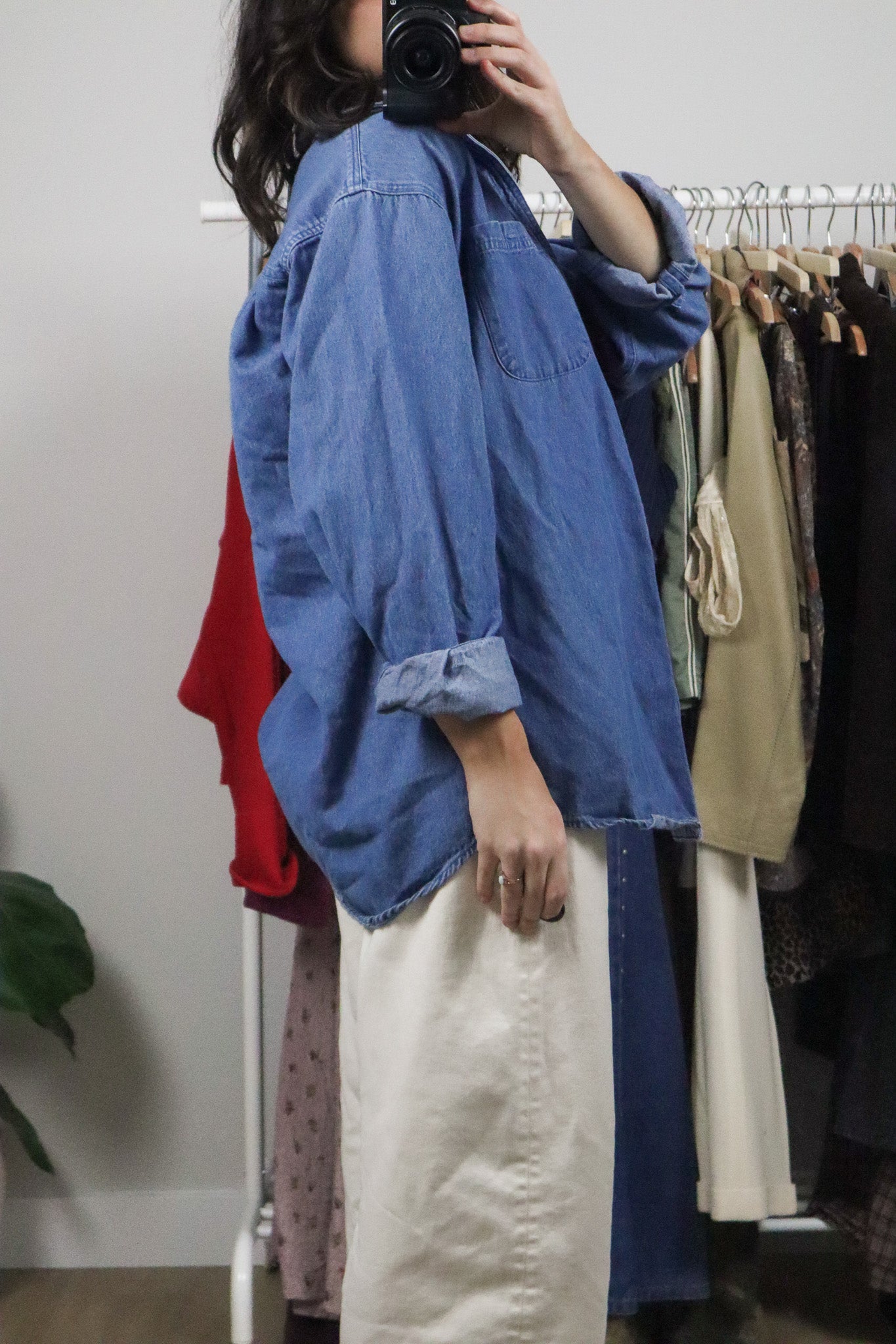 Vintage x Denim Button Down (M/L)