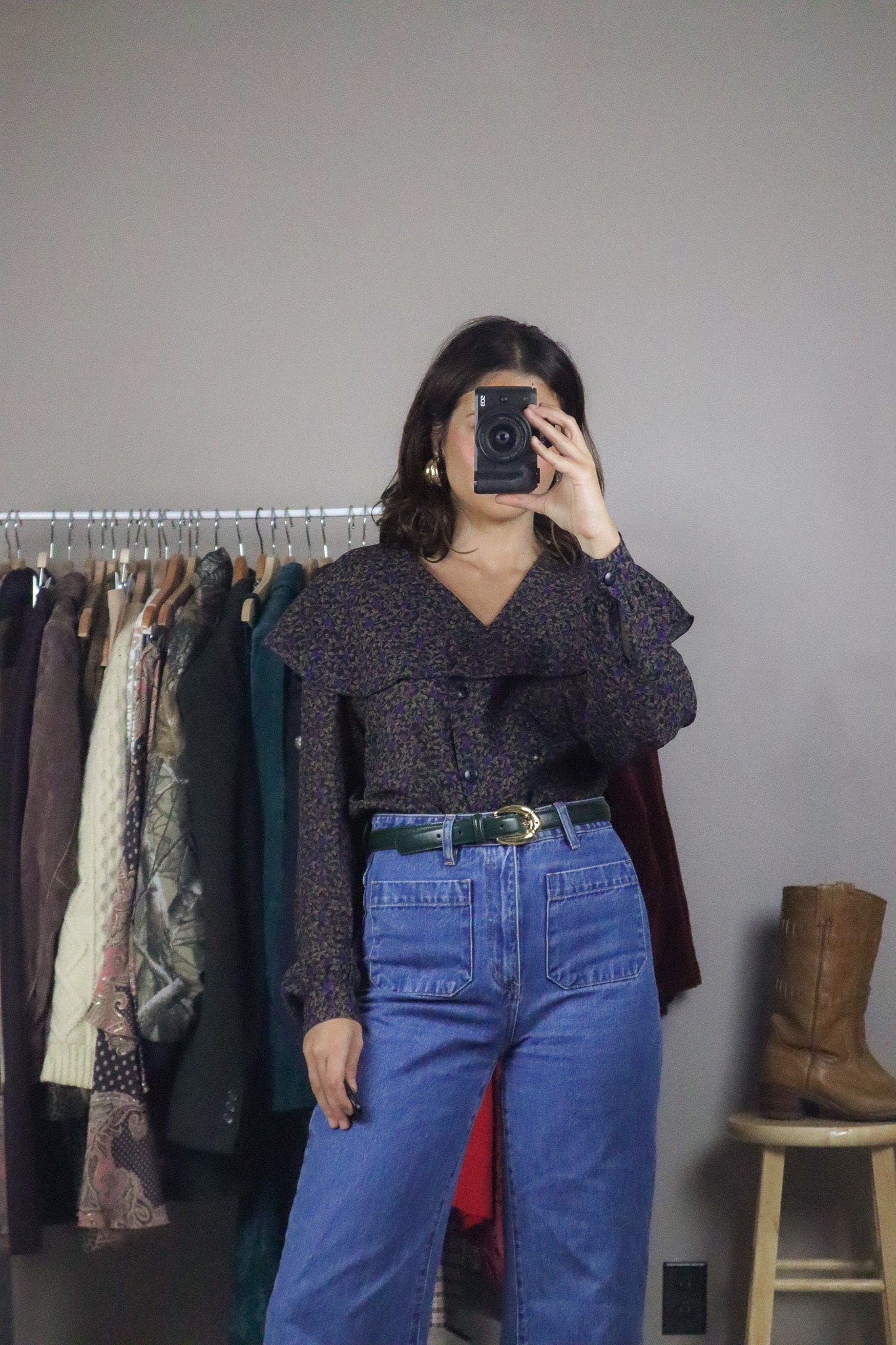 Vintage x Floral Blouse (M)